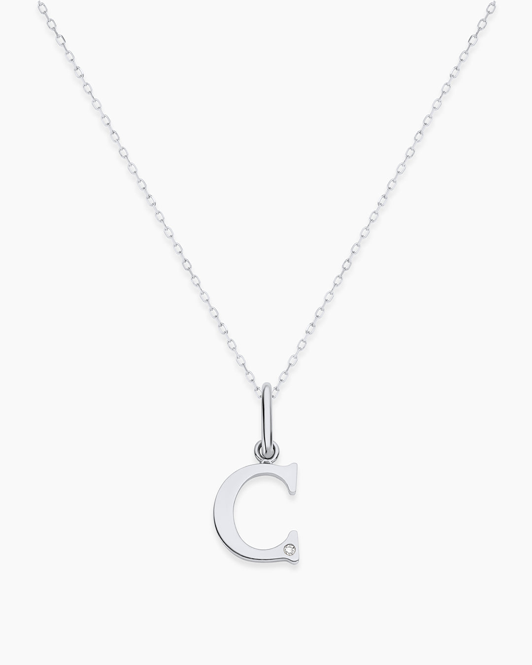 Vintage Diamond Alphabet Charm Necklace - Personalized Initial Pendant Jewelry for Women, Gift for Her, Birthday, Anniversary, Valentine's Day