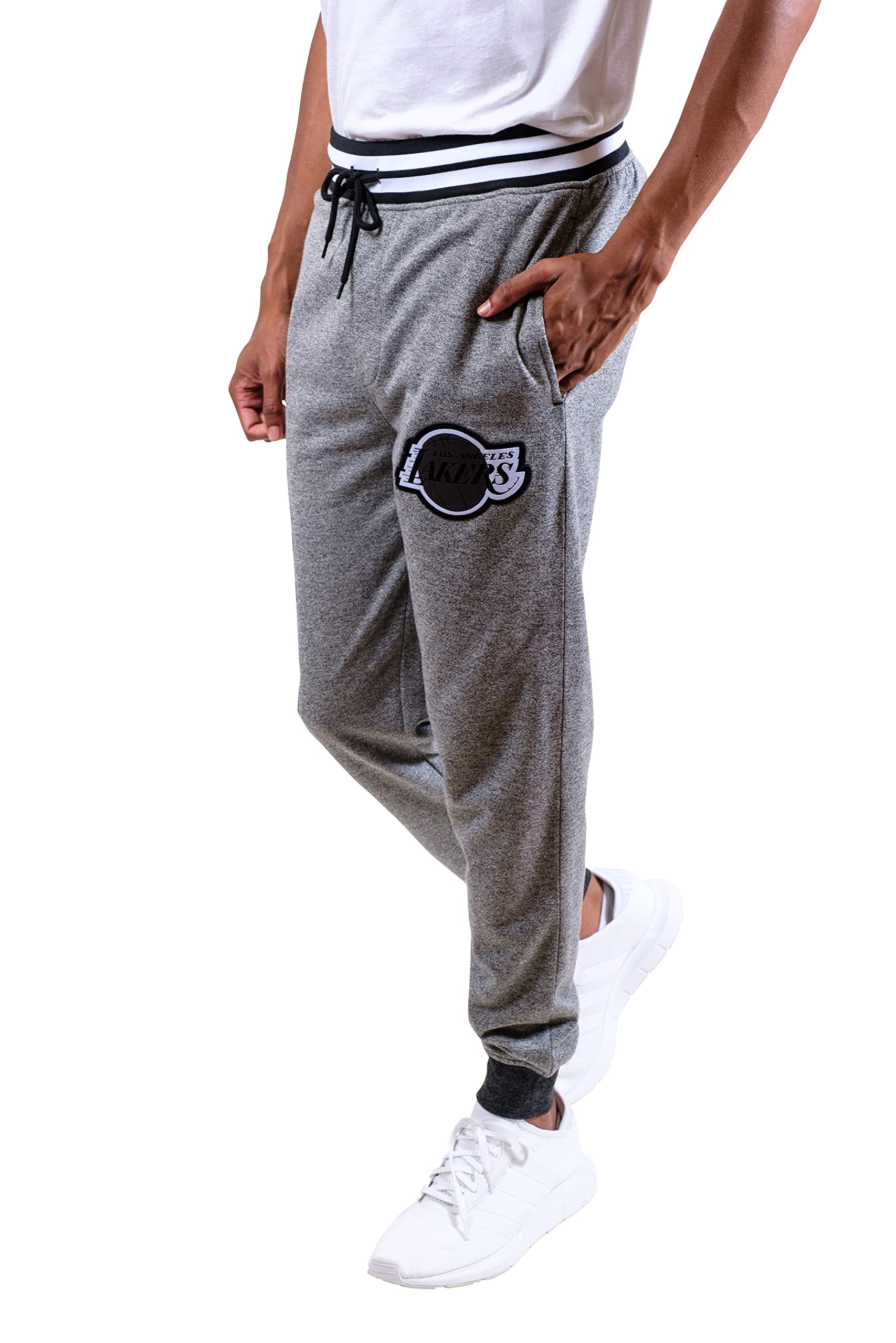 Ultra Game Men's NBA Official Super Soft Game Day Jogger Sweatpants - Comfortable Basketball Lounge Pants for Casual Wear, Workout & Sports Fans