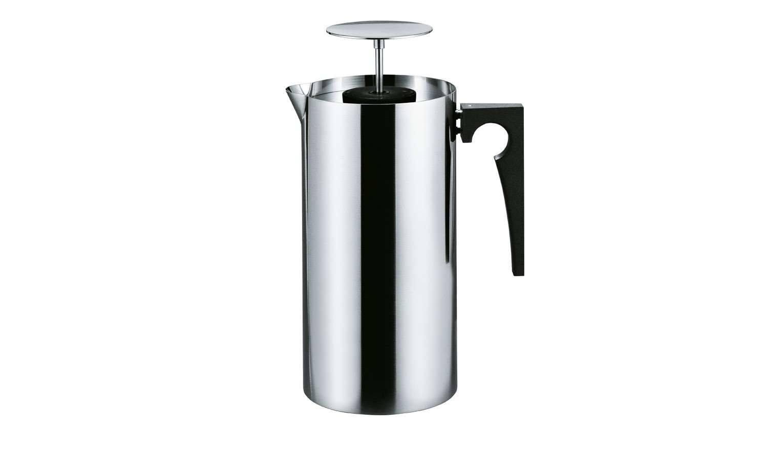 Stelton Arne Jacobsen Press Coffee Maker - 8 Cup Stainless Steel French Press for Home & Office | Perfect for Brewing Fresh Coffee, Tea & Cold Brew