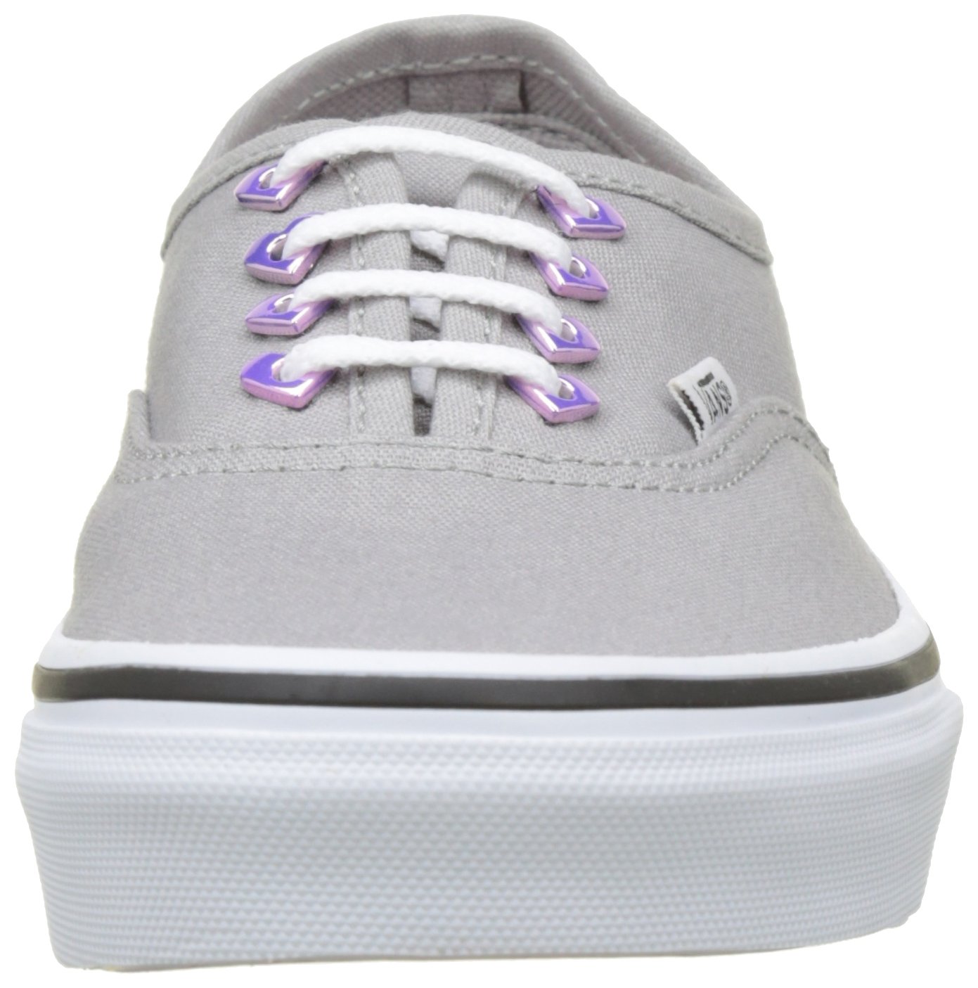 Vans Authentic Heart Eyelet Sneakers for Kids - Grey & Pink - Size 11.5 | Casual School Shoes, Playground Comfort, Everyday Wear