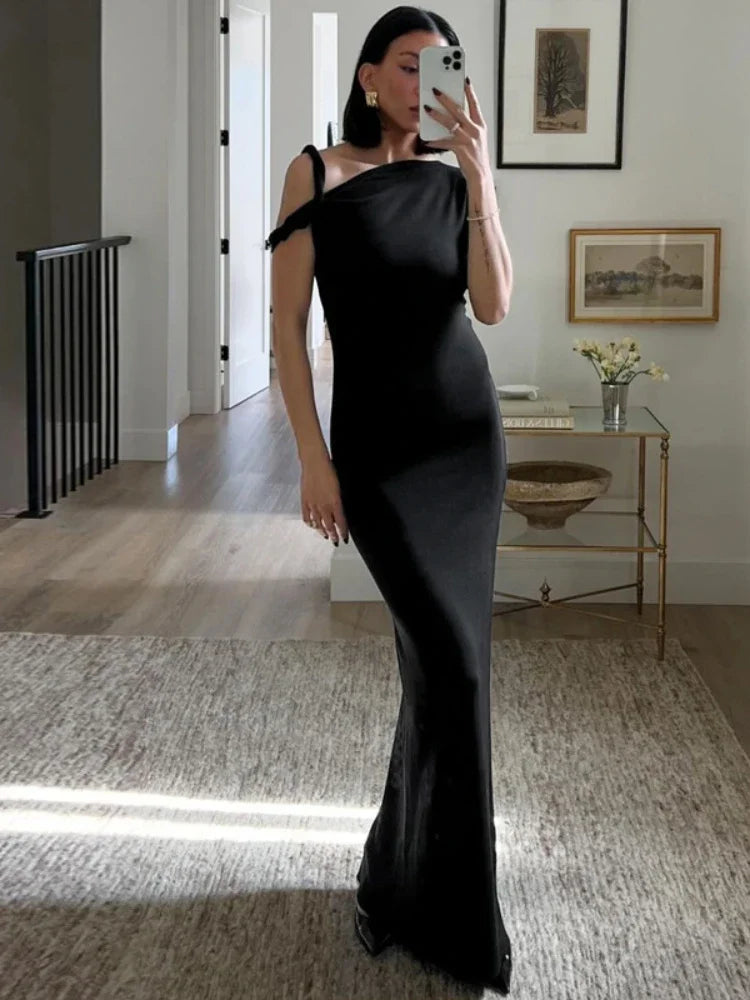 Asymmetrical Twist One Shoulder Mini Dress - Women's Summer Fashion Clothing 2024 | Kylie Jenner Inspired Outfits | Perfect for Parties, Dates, and Night Out