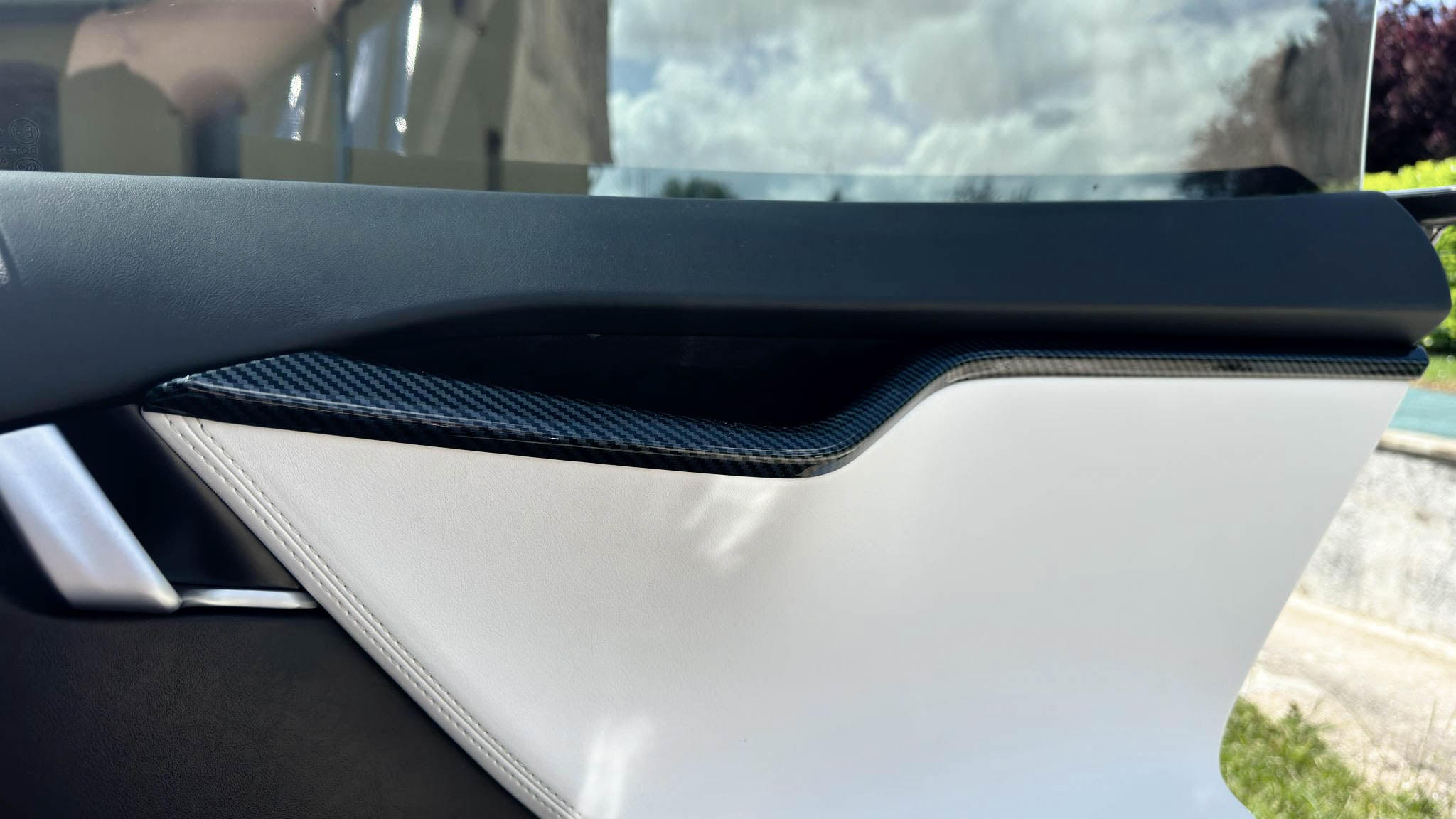 Premium Interior Door Trim for Tesla Model S (2012-2021) | Pre-Refresh Model S Door Panel Upgrade | Perfect Fit for Luxury Car Interior Enhancement