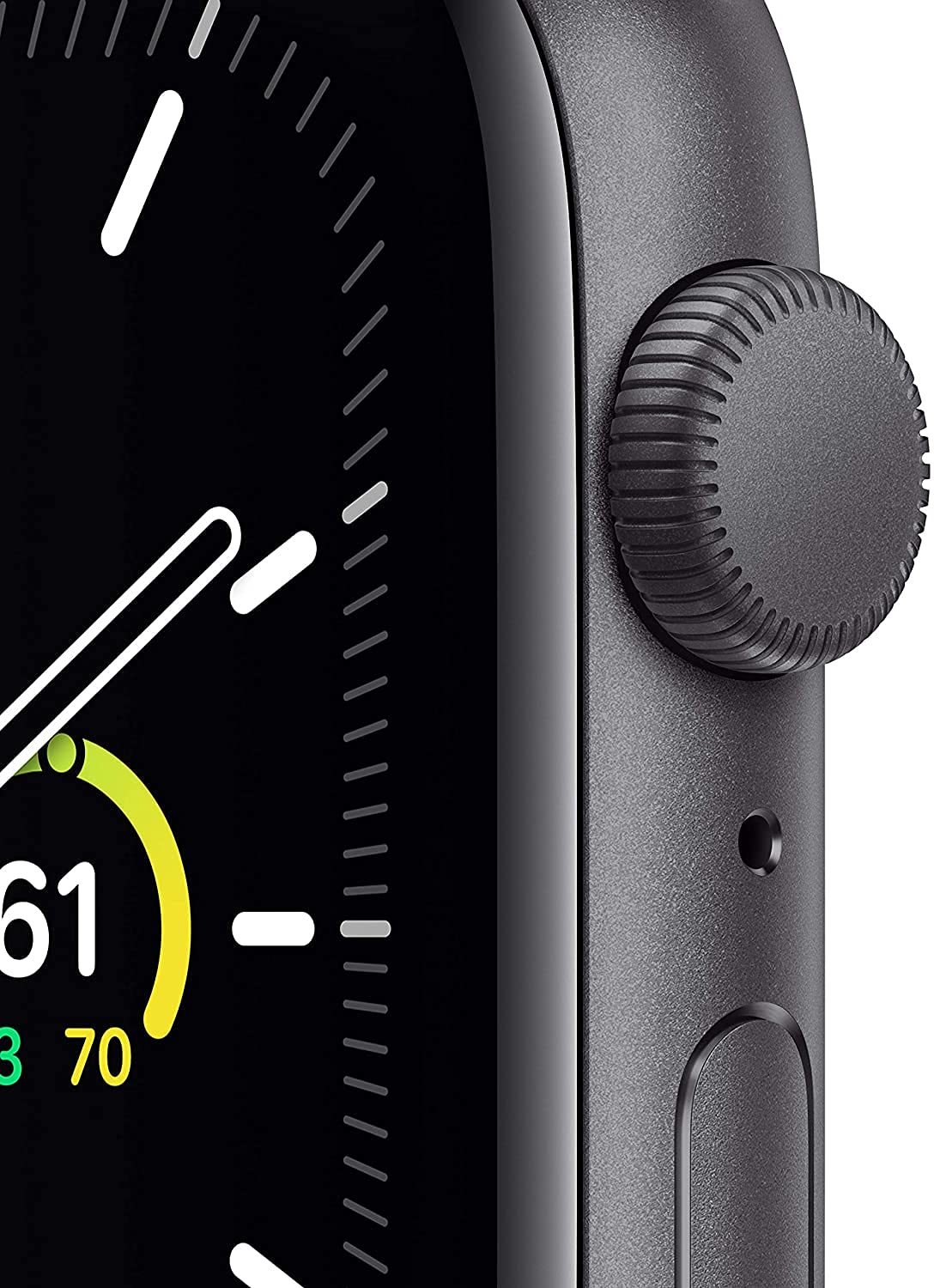 Apple Watch SE (GPS, 44mm) - Space Gray Aluminum Case with Black Sport Band (Renewed Premium) - Smartwatch for Fitness Tracking, Notifications & Calls - Perfect for Workouts, Running & Daily Use