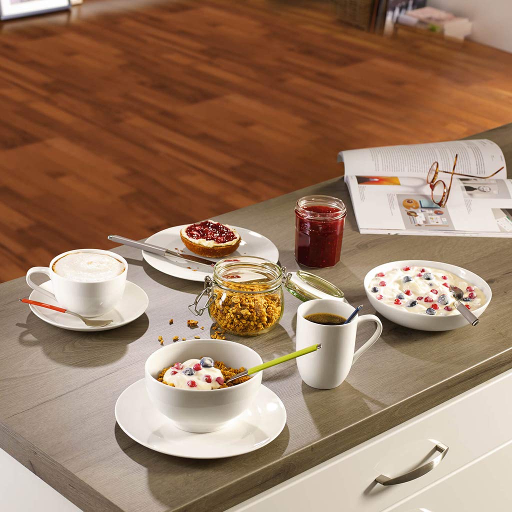 Villeroy & Boch For Me French Rice Bowl - 25 oz Premium Porcelain White Dinnerware - Elegant Soup, Cereal & Rice Bowl for Dining & Entertaining
