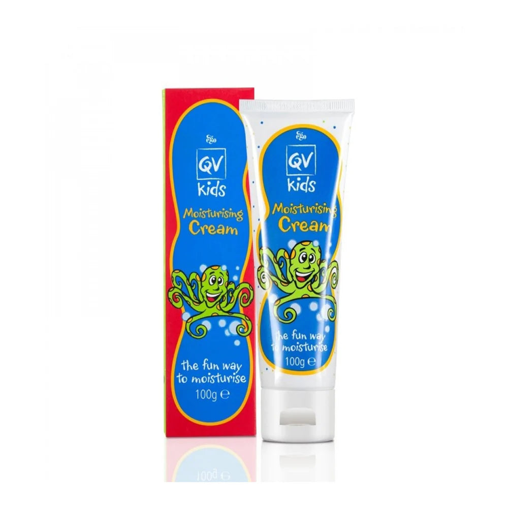 Qv Kids Moisturizing Cream 100g - Fragrance-Free Baby Lotion for Sensitive Skin | Gentle Hydration for Dry Skin, Eczema & Dermatitis | Perfect for Daily Use & After Bath Care