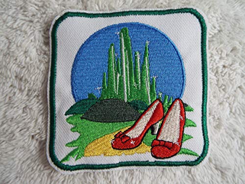 Oz Emerald City Ruby Slippers Embroidered Iron-on Patch for Costumes, DIY Crafts, Jackets & Backpacks - Wizard of Oz Inspired Accessory