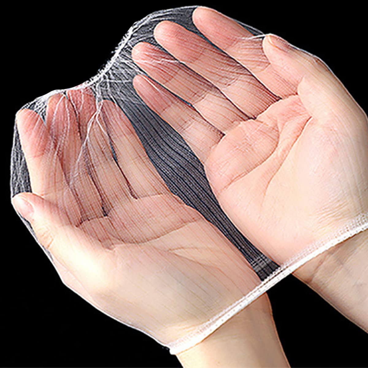 100 Pcs Disposable Fine Mesh Sink Strainer Bags - Elastic Kitchen Sink Filter for Food Waste, Anti-Clogging Drain Catcher - Perfect for Kitchen, RV, Camping & Food Prep Waste Collection