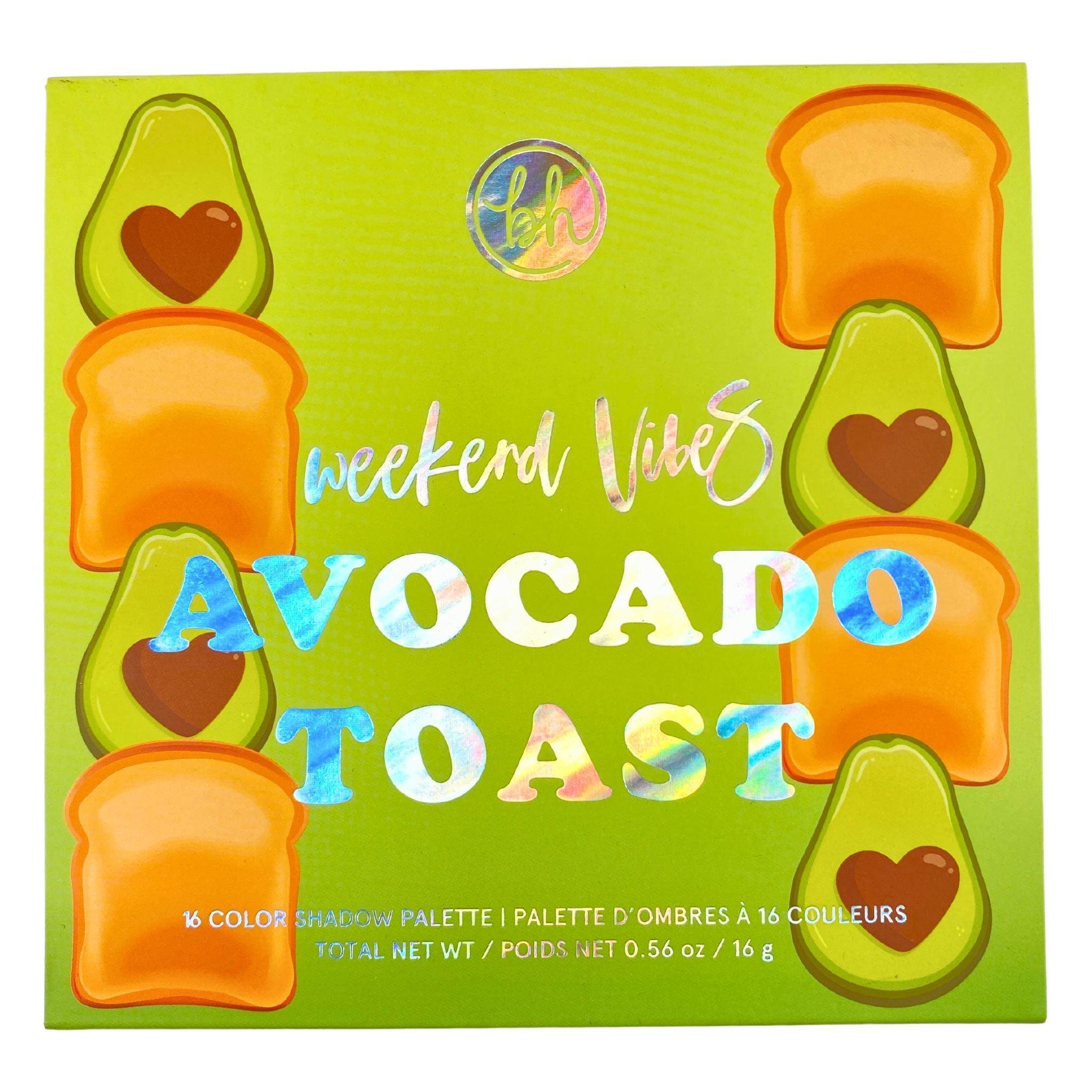 BH Cosmetics Weekend Vibes Avocado Toast 16-Color Eyeshadow Palette - 36 Piece Set | Vegan, Cruelty-Free Makeup Kit for Everyday & Party Looks