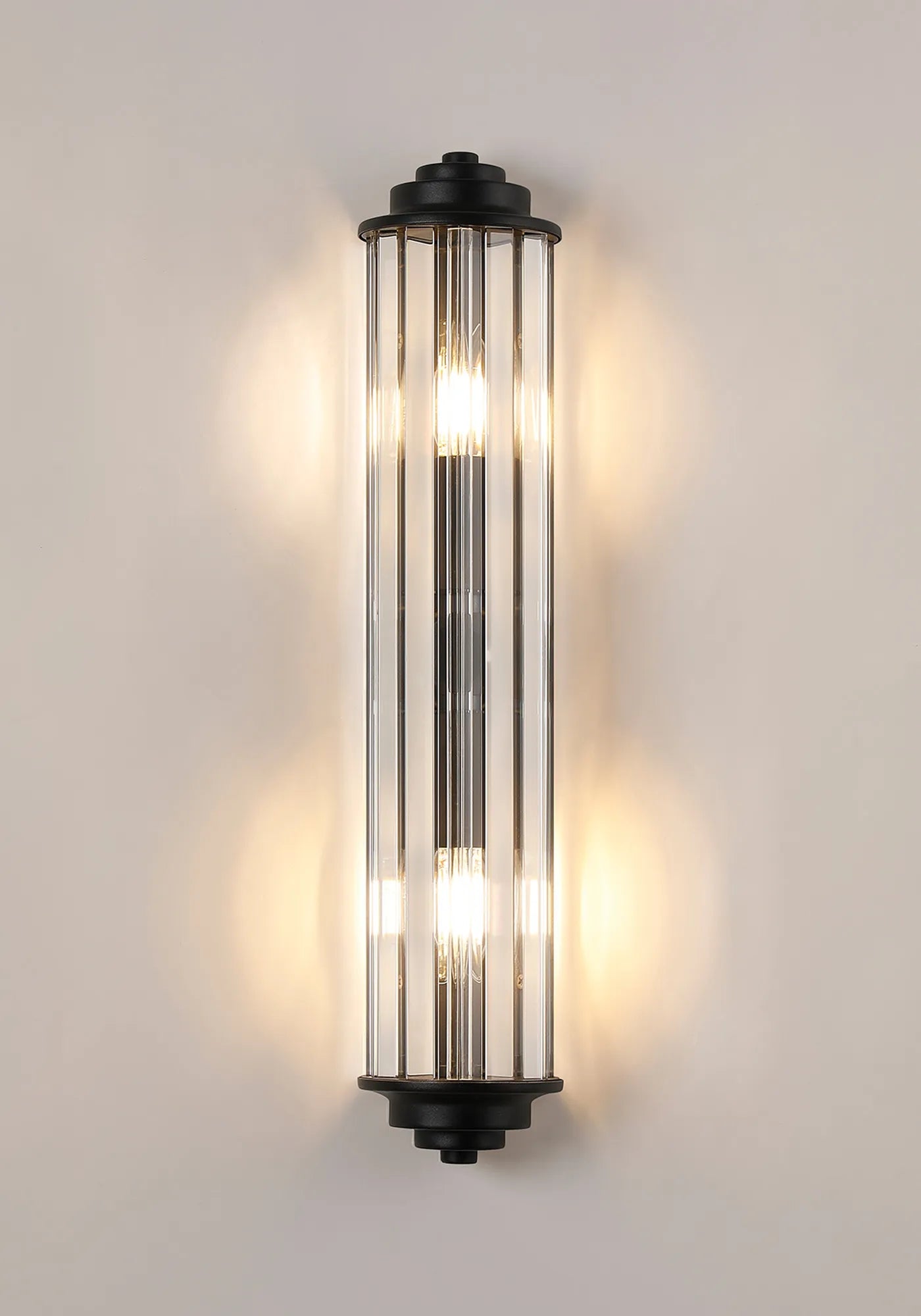 Alura 2 Light Crystal Wall Sconce - E14 Base - IP44 Rated - Multiple Color Options - Perfect for Bedroom, Bathroom & Hallway Lighting