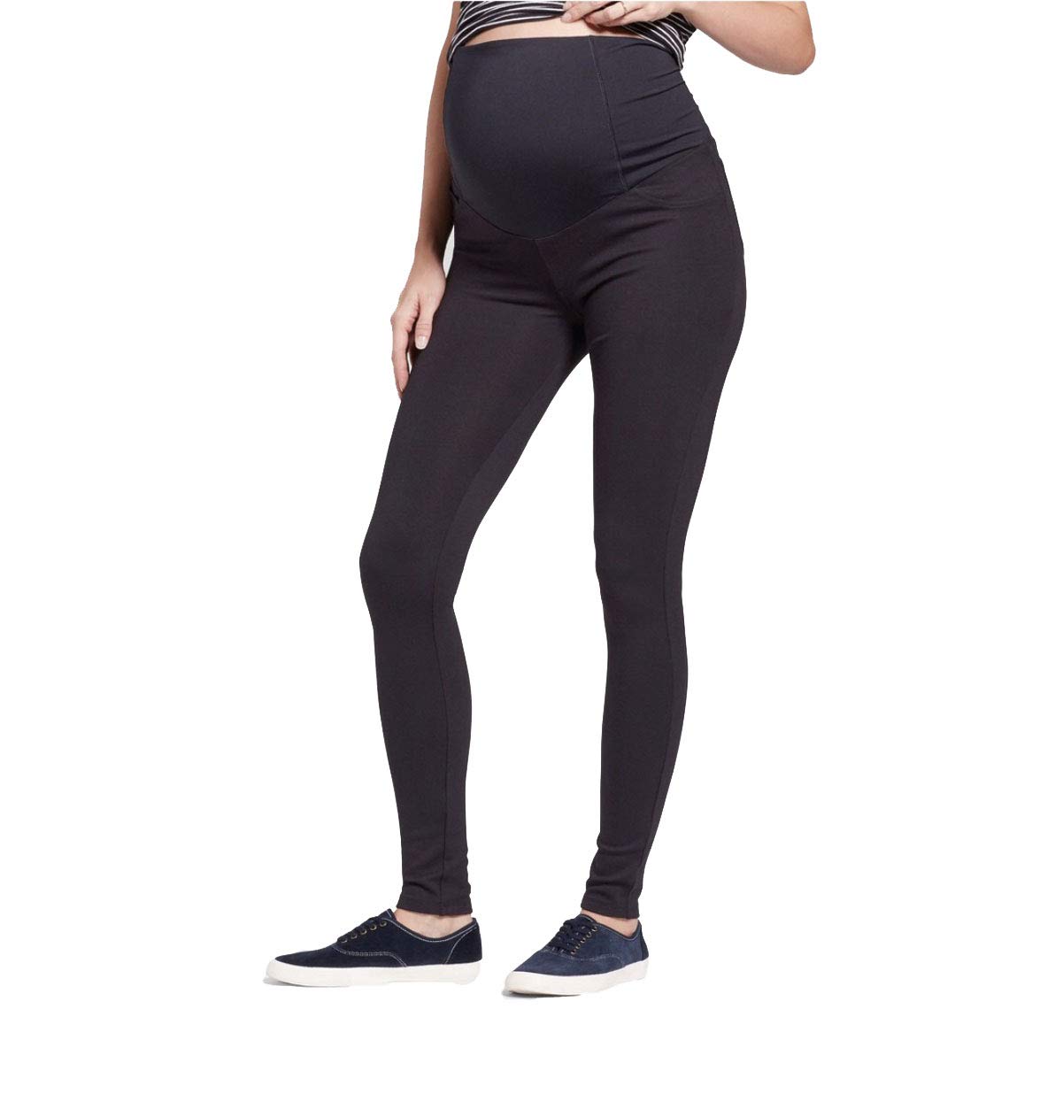 **Ingrid & Isabel Maternity Over Belly Ponte Pants – Comfortable Stretchy Pregnancy Pants for Work & Everyday Wear**