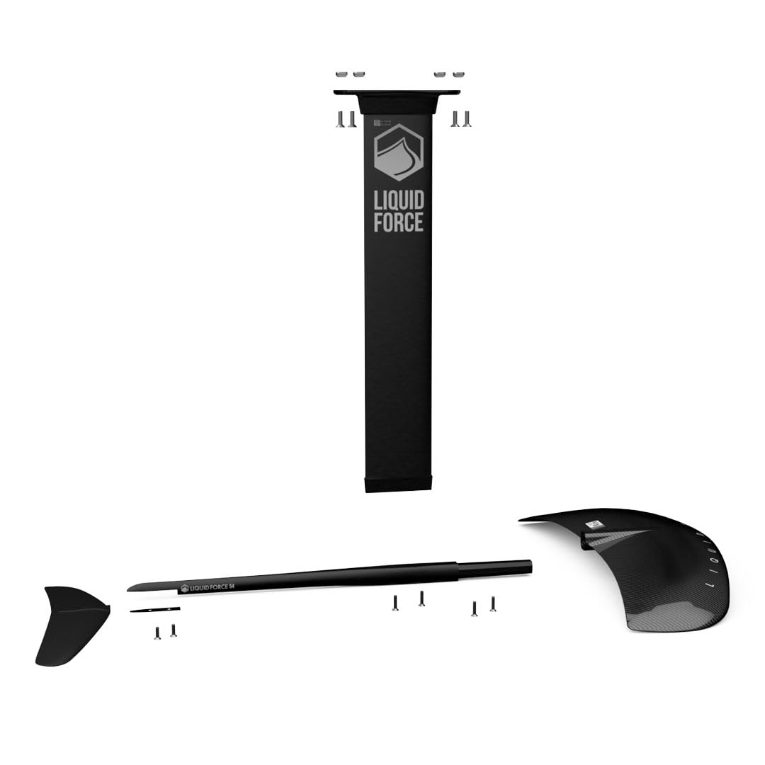 Liquid Force 2025 Launch 120 Wake Foil Set - Premium Wake Foil Board & Wing Kit for Water Sports Enthusiasts | Perfect for Wake Foiling, Surfing & Ocean Adventures