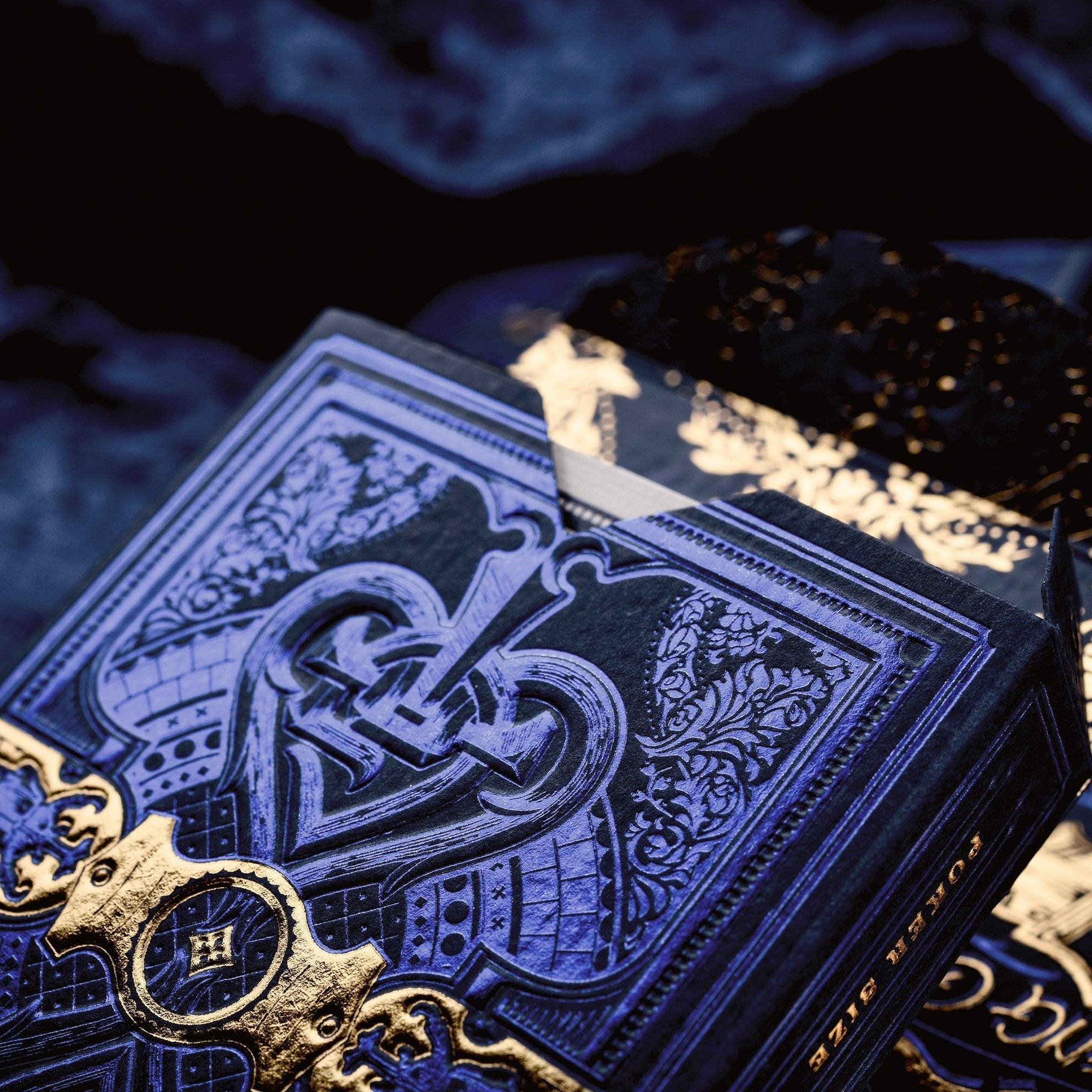 Premium Parlour Playing Cards - Blue Stockholm 17 Deck for Poker, Magic Tricks & Card Games | Elegant Design for Casino Nights, Parties & Collectors