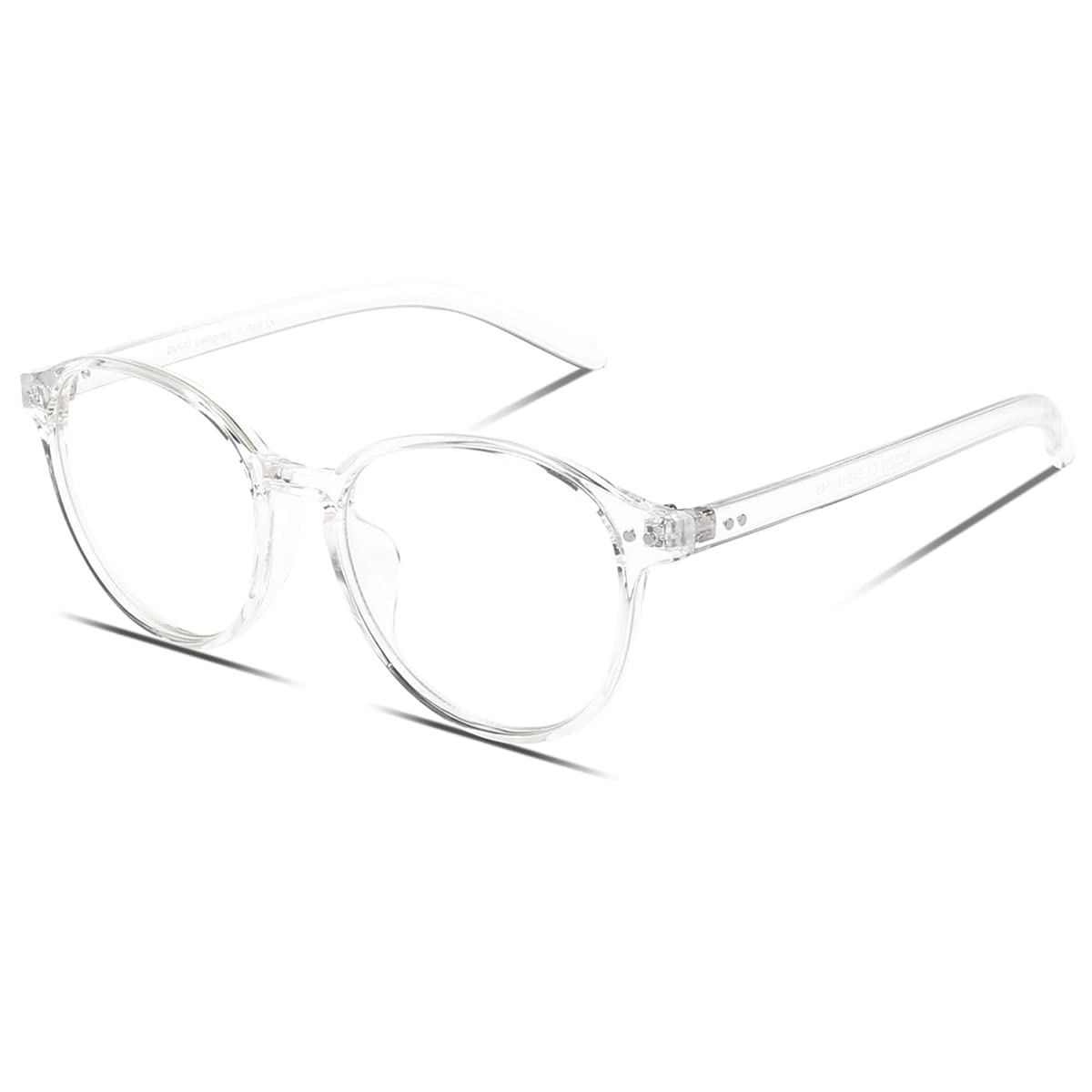 DUCO Blue Light Blocking Glasses for Men & Women - Anti Eyestrain Computer Gaming Glasses, Square Reading Eyewear with UV Protection (Model 5205) - Perfect for Office Work, Online Classes & Nighttime Screen Use