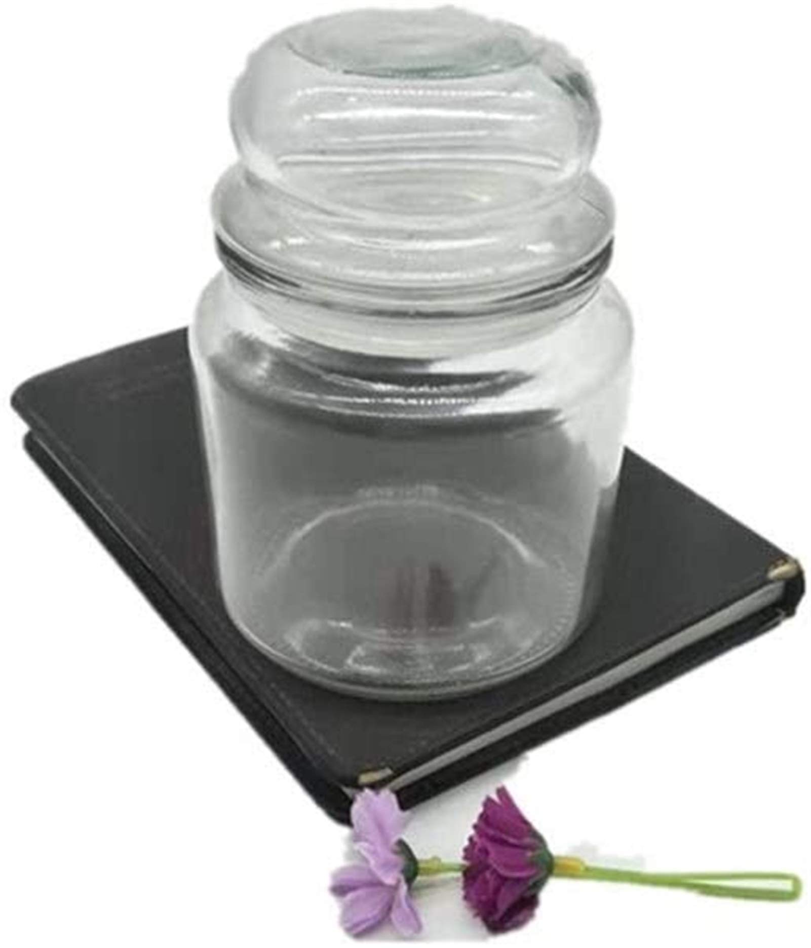 Premium Airtight Glass Storage Jars with Bamboo Lids - High Borosilicate Food Grade Containers for Tea, Coffee, Herbs, Spices & Dry Goods | Perfect for Kitchen Pantry Organization & Coffee Bar Storage