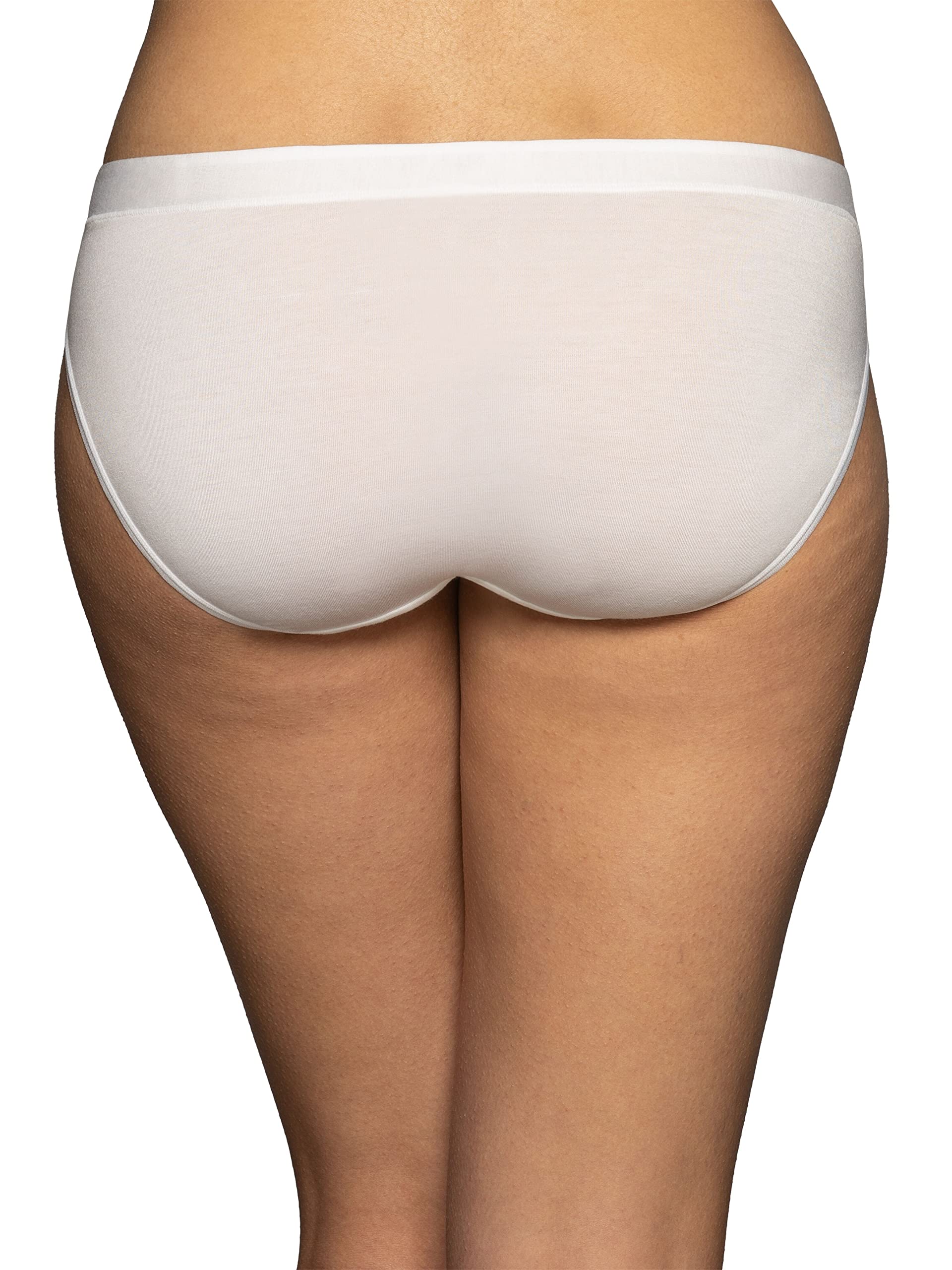 Vanity Fair Women's Beyond Comfort Bikini Panties - Soft Cotton Underwear for Everyday Wear | Perfect for Work, Travel & Lounge