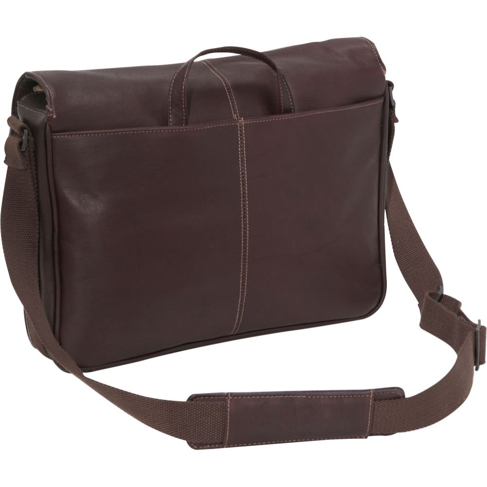 Kenneth Cole REACTION Risky Business Genuine Colombian Leather Messenger Bag - Crossbody Laptop Case & Tablet Day Bag for Work, Travel & School