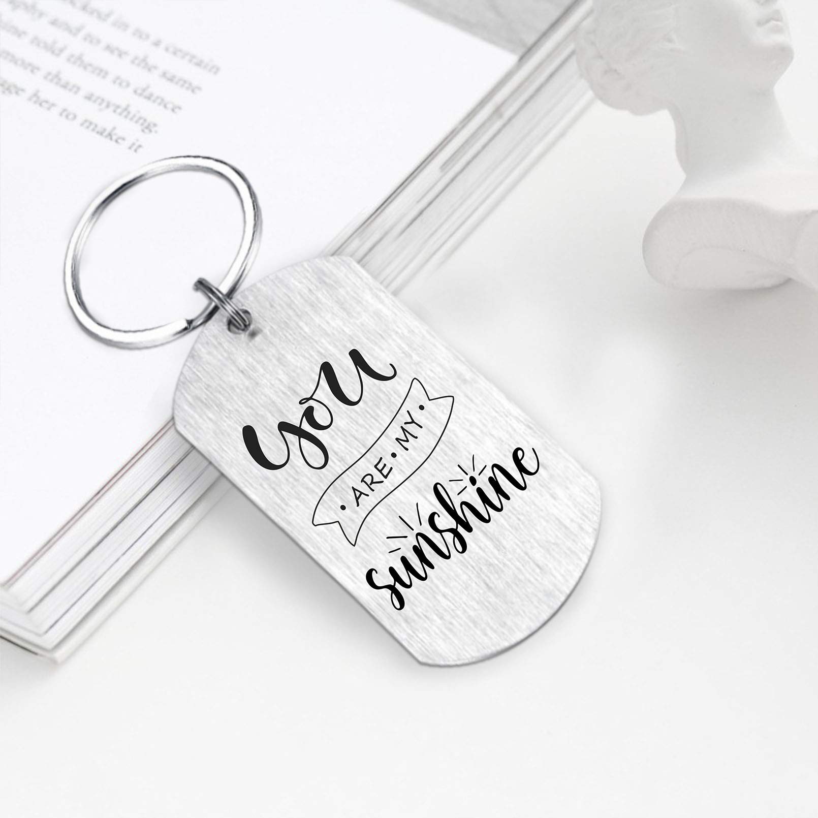 You Are My Sunshine Keychain - Cute Love Gift for Valentine's Day, Anniversary & Birthday - Perfect for Couples, Best Friends & Romantic Presents