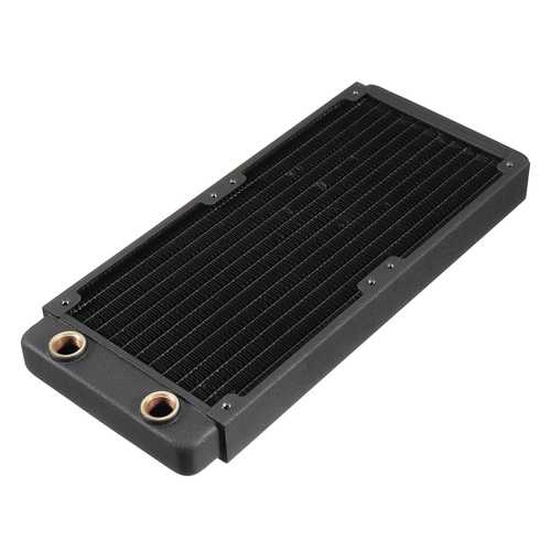 240mm Copper PC Water Cooling Radiator - High Performance Desktop Computer Liquid Cooling System for Gaming Rigs & Workstations