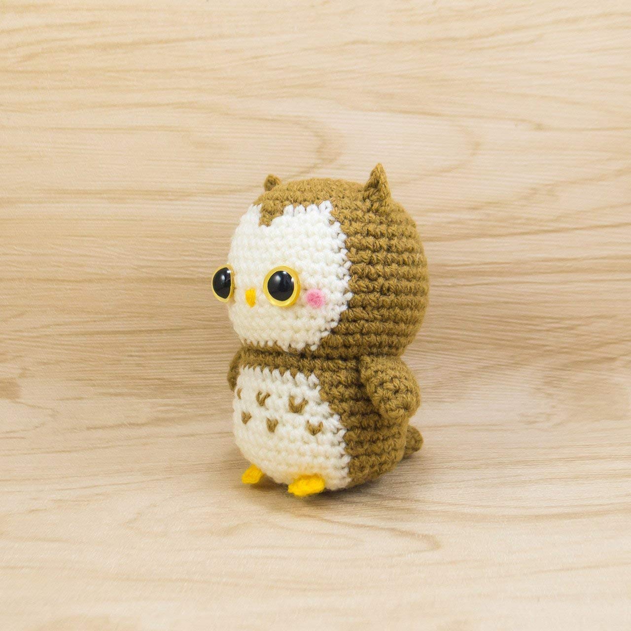 Handmade Crochet Owl Plush Toy - Cute Stuffed Animal with Detachable Keychain for Kids, Nursery Decor & Unique Gift Idea | Perfect for Baby Showers, Birthday Presents and Home Decoration