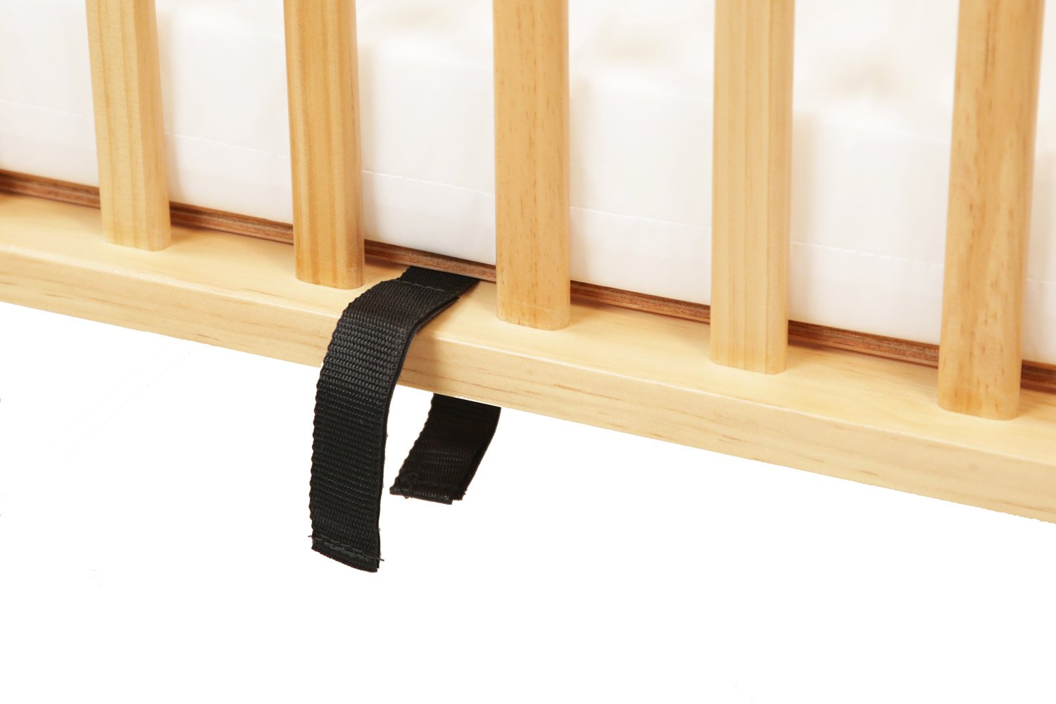 LA Baby The Little Wood Crib - Natural Cherry Finish, Convertible Baby Crib for Nursery, Toddler Bed & Daybed | Safe, Sturdy & Eco-Friendly Wooden Crib for Newborns to Toddlers | Perfect for Small Spaces & Modern Nurseries