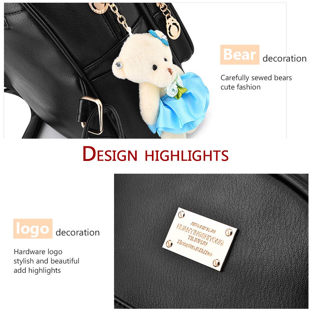Premium Genuine Leather Backpack Purse for Women - Stylish Satchel School Bag, Durable Travel Daypack for Work, College & Everyday Use