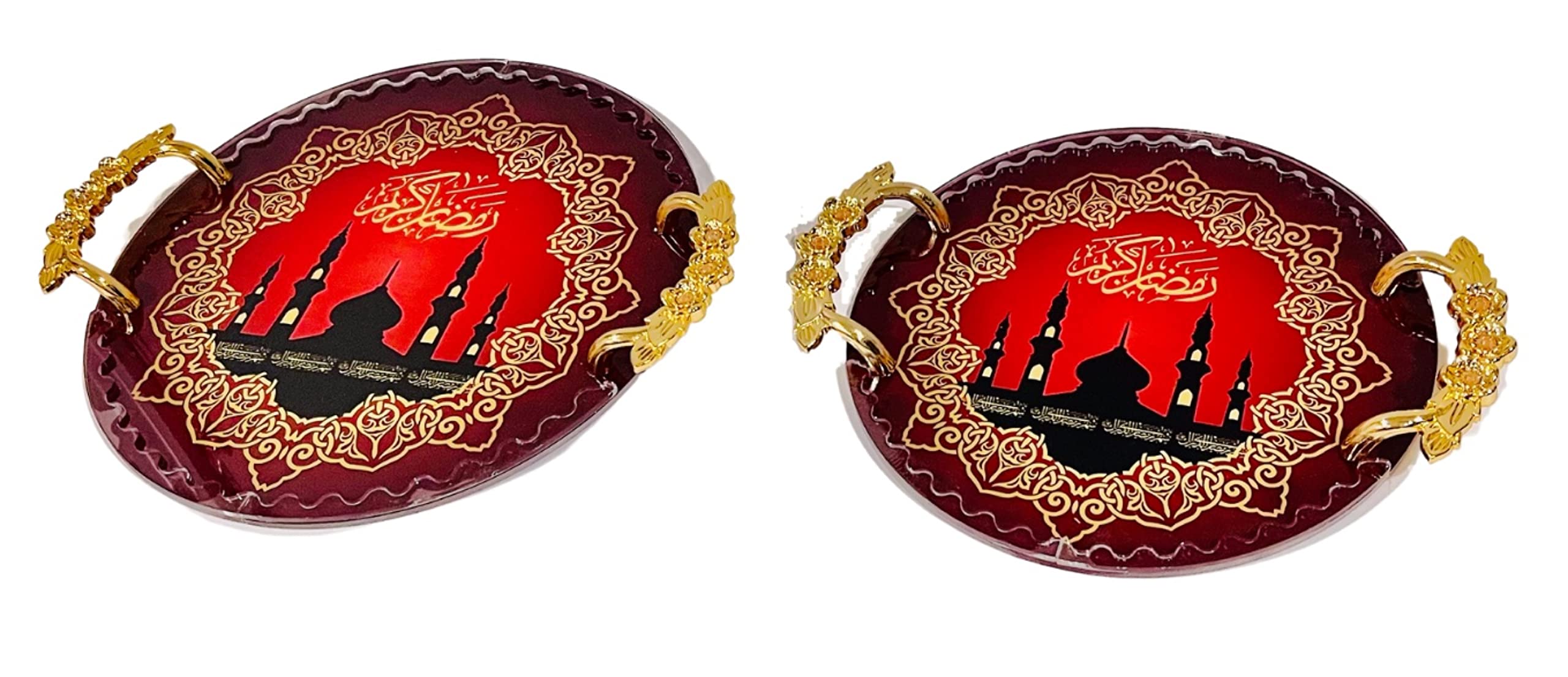 Ramadan Kareem Eid Mubarak Islamic Party Decor Tray Set - 12