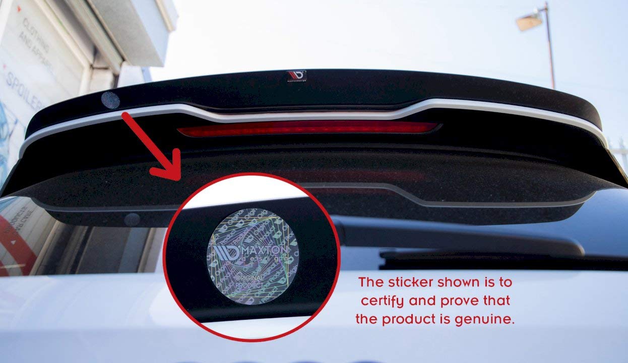 Maxton Design Spoiler Extension Wing Lip for Alfa Romeo Giulietta (2010-2019) - Carbon Fiber Trunk Spoiler for Enhanced Aerodynamics & Sporty Style - Perfect for Car Enthusiasts & Street Racing