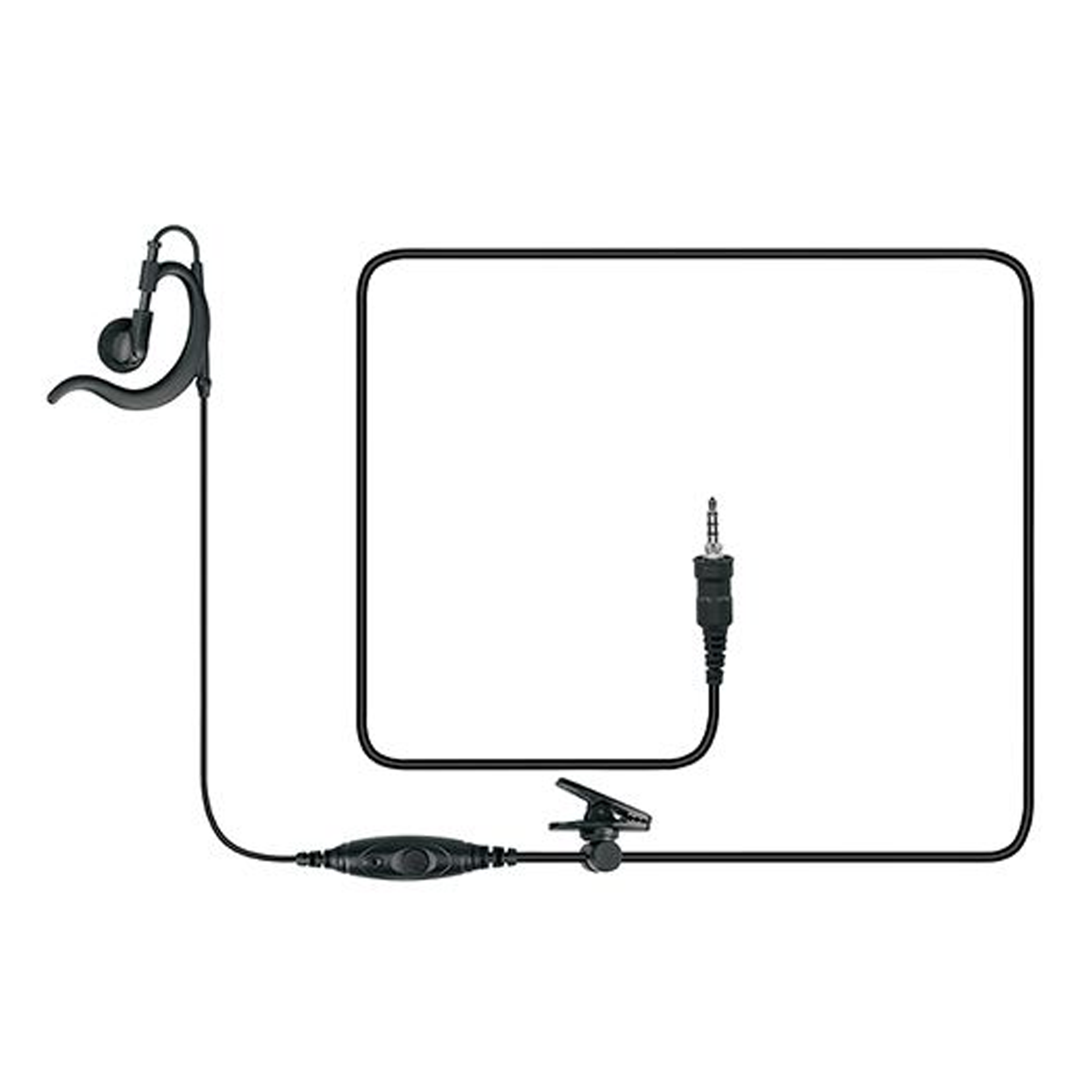 Motorola MH 89A4B Single Wire Surveillance Earpiece Kit for EVX S24 & AAM21X501 - Covert Communication for Security Professionals & Law Enforcement