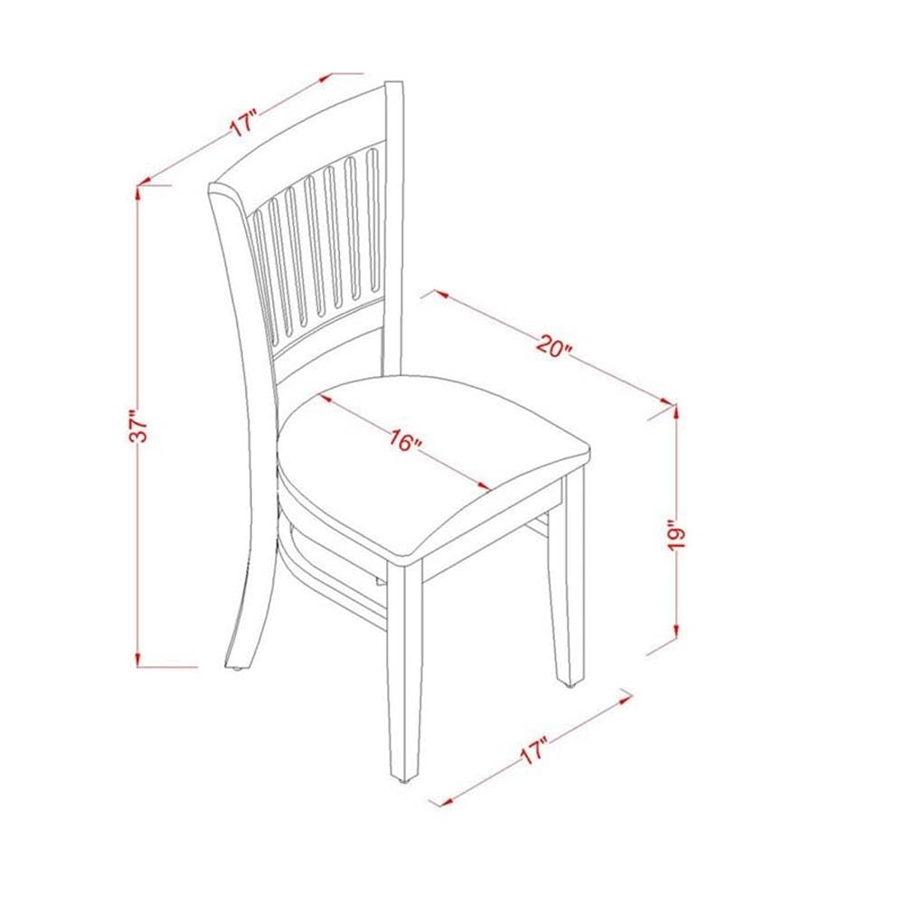 East West Furniture LGVA7-LWH-C 7-Piece Kitchen Dining Set - 42x84 Inch Rectangle Wooden Table with Butterfly Leaf & 6 Linen Fabric Chairs, White - Perfect for Family Meals, Dinner Parties & Small Space Apartments