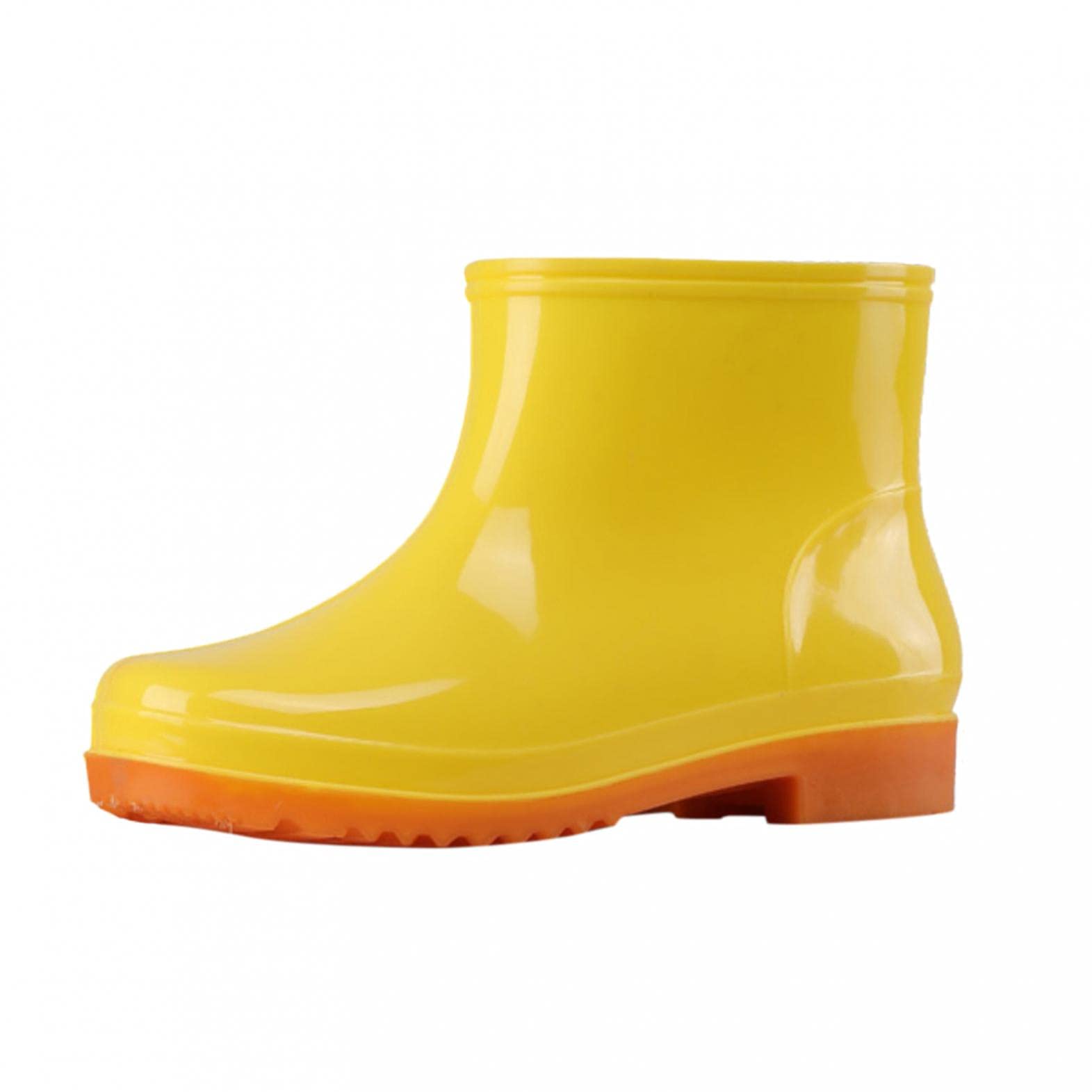 **Xudanell Women's Waterproof Rain Booties - Non-Slip Rubber Sole High Top Ankle Boots for Rainy Days | Perfect for Walking, Commuting & Outdoor Activities**