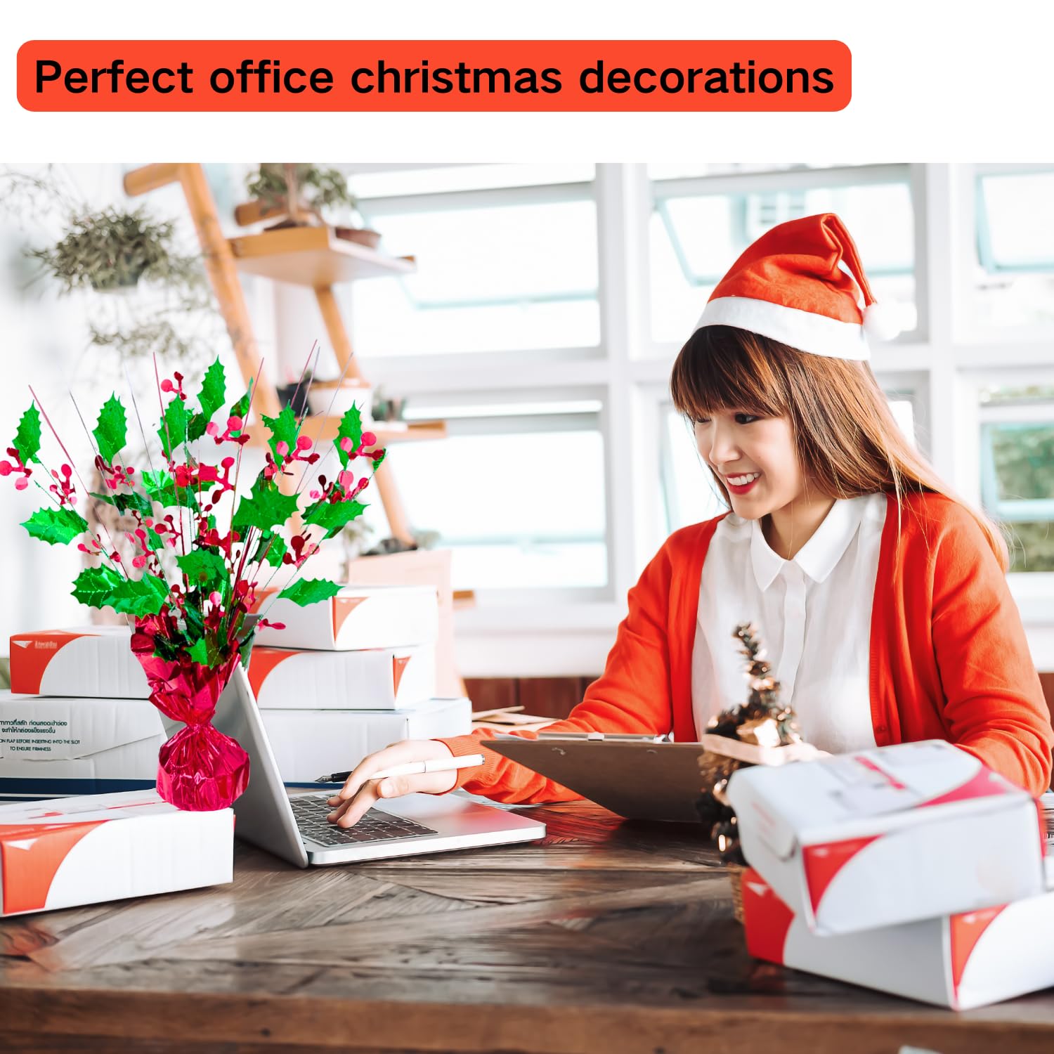 ALISSAR 2-Pack Christmas Centerpieces - Holiday Table Decorations for Home, Christmas & Birthday Parties | Elegant Festive Decor for Dining Table, Mantel & Holiday Gatherings