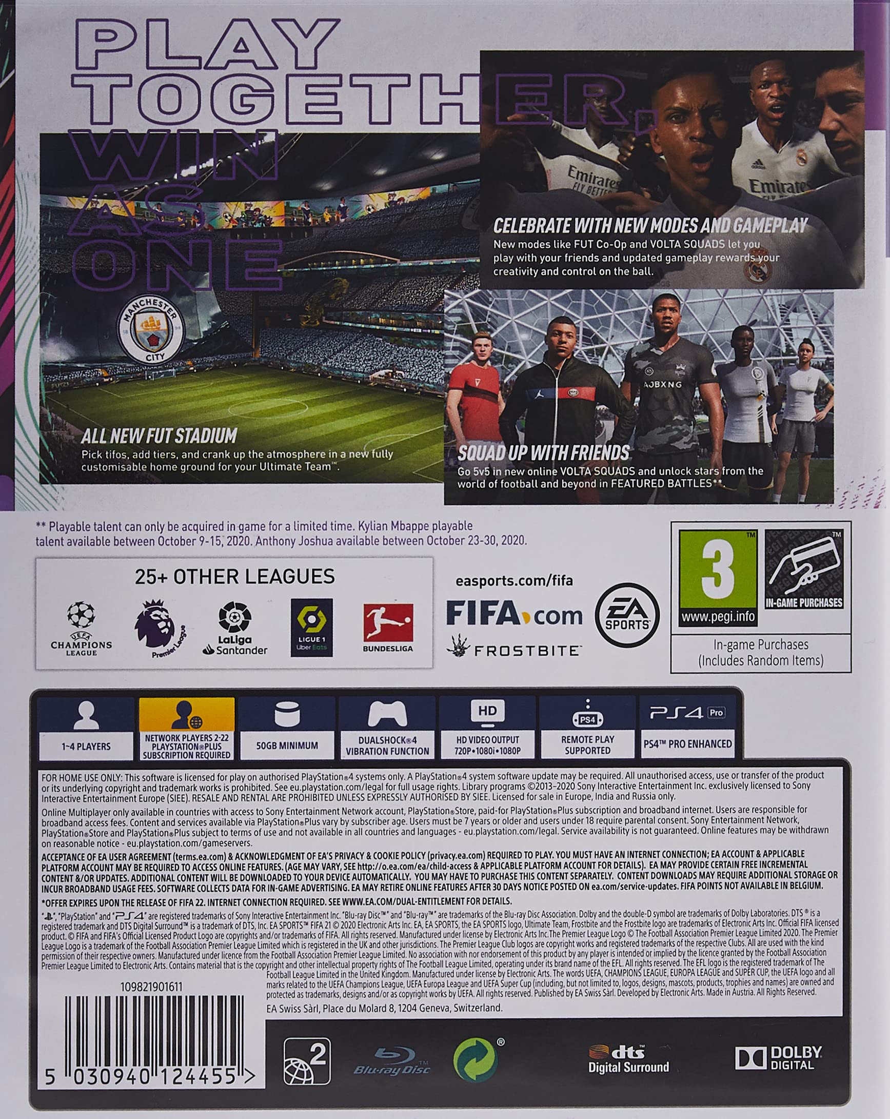 FIFA 21 Video Game - PS4 & PS5 Compatible | Official EA Sports Soccer Simulation | Perfect for Gaming Tournaments & Family Entertainment