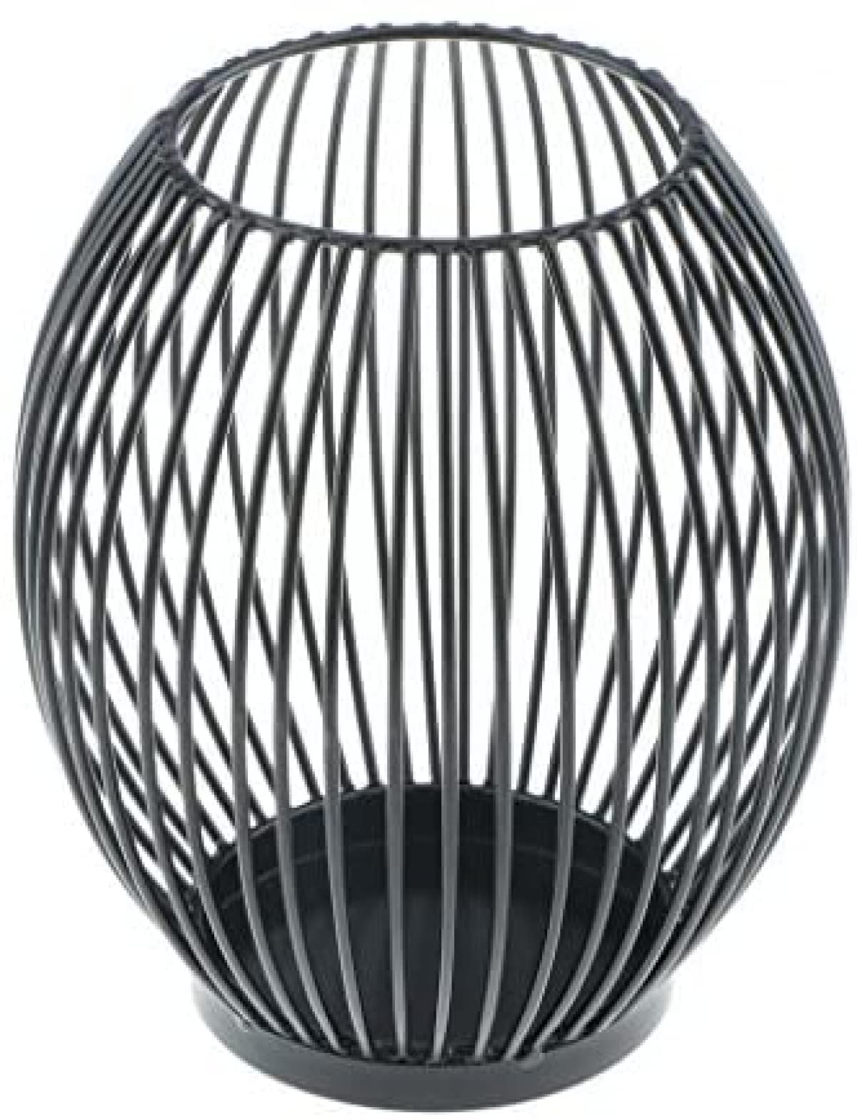 Metal Wire Tealight Holder - Oval Basket Candle Stand for Home Decor, Wedding, Party & Table Centerpiece - Rustic Decorative Candle Stick