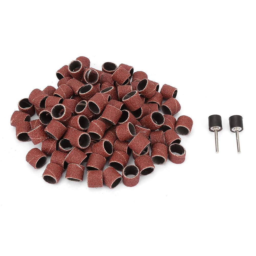100Pcs 12mm Abrasive Sanding Discs with Shank - Flap Wheel Sandpaper for Metal Wood Polishing - Compatible with Electric Grinders & Rotary Tools - Perfect for DIY Projects, Metalworking & Woodworking