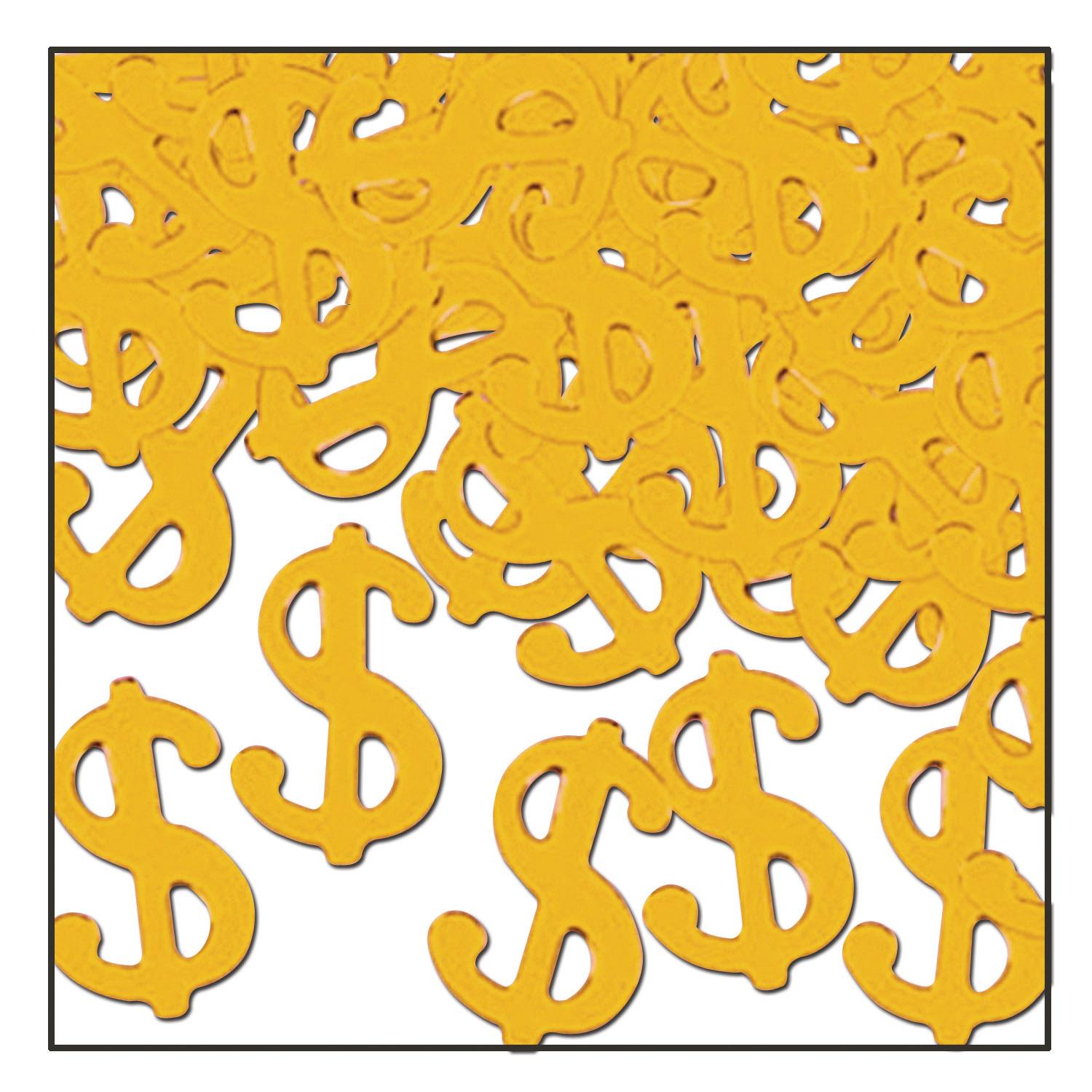 12 Pack Gold Confetti Silhouettes - 1 Oz per Pack - Beistle Party Decorations for Birthdays, Weddings & Celebrations