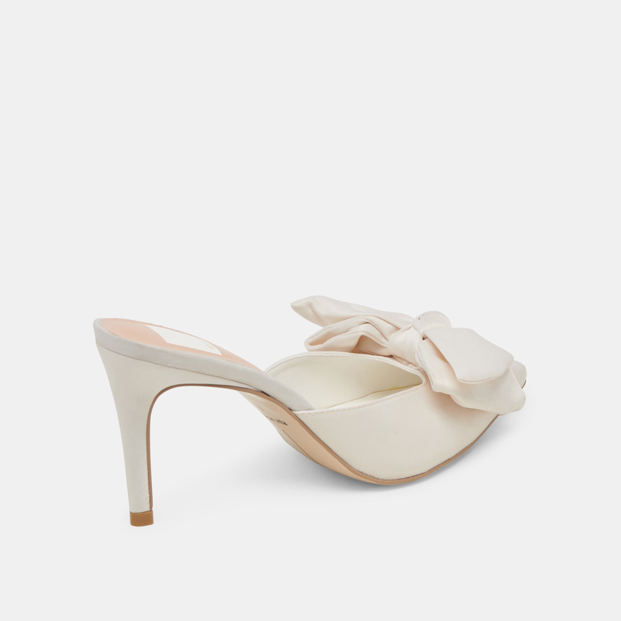KAYLI Women's White Satin High Heels - Elegant Pointed Toe Pumps for Party, Wedding & Evening Wear