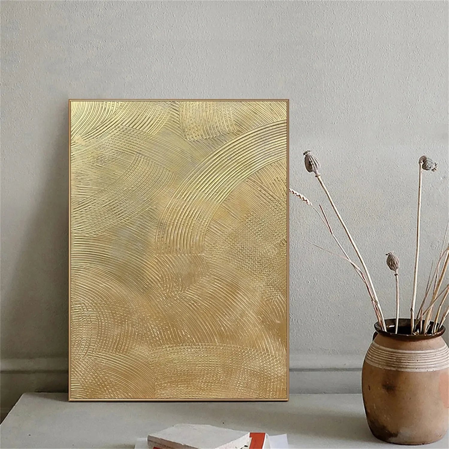 Abstract Painting #AB 234 - Modern Wall Art for Living Room, Bedroom & Office Decor - Handmade Canvas Artwork for Home & Office Interior Design