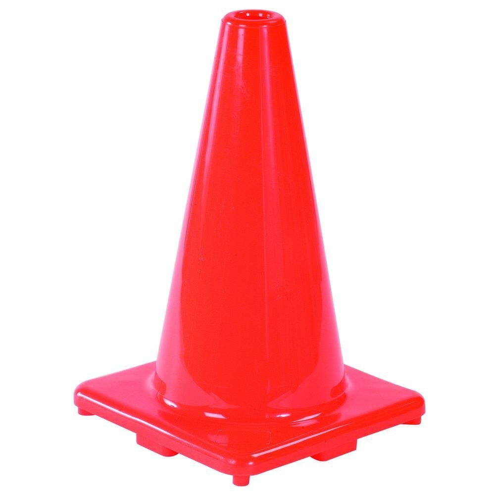 MSA Safety Works 10073410 12-Inch High Visibility Traffic Safety Cone - Perfect for Road Construction, Parking Lots & Emergency Zones