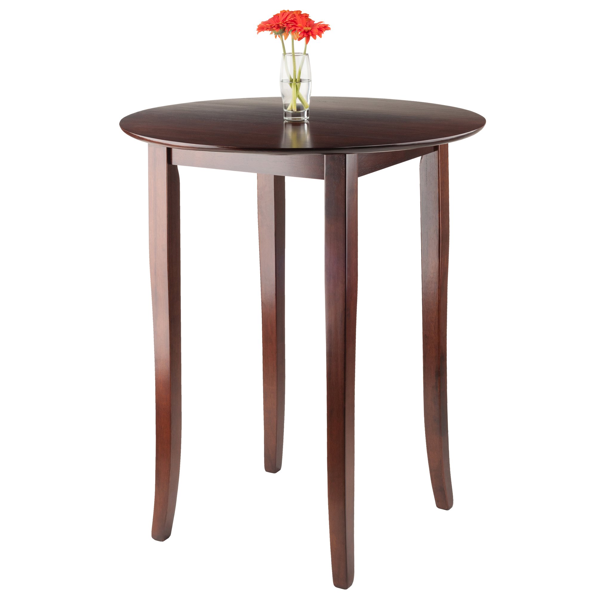 Winsome Fiona Walnut Dining Table - 33.86 x 33.66 x 38.98 Inches - Modern Kitchen Table for Small Spaces, Breakfast Nook & Apartment Dining