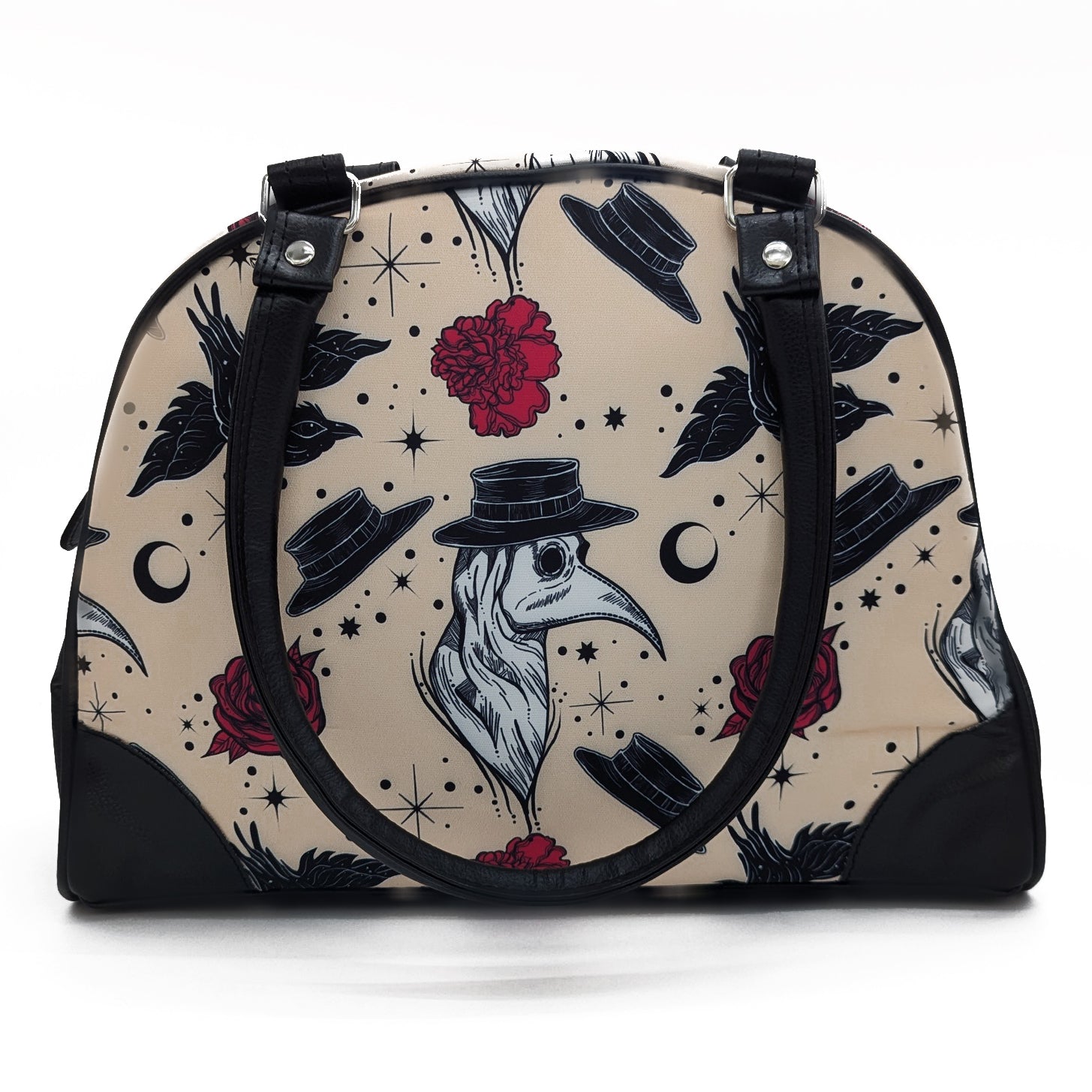Gothic Plague Doctor Leather Purse - Vintage Steampunk Handbag for Cosplay, Renaissance Fairs & Halloween Costume Accessories