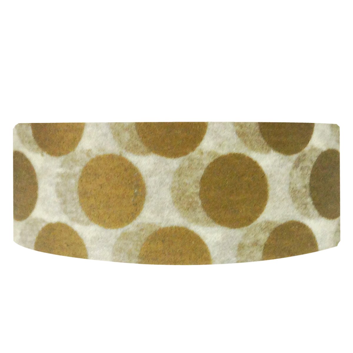 Wrapables Japanese Washi Masking Tape with Gold Dots - Decorative Craft Tape for Scrapbooking, Journaling, Gift Wrapping & DIY Projects