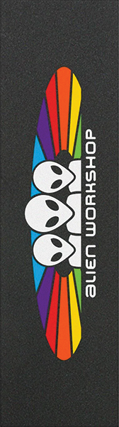Alien Workshop Premium Grip Tape Sheet - Spectrum Black | Non-Slip Skateboard & Longboard Grip Tape for Enhanced Board Control and Safety