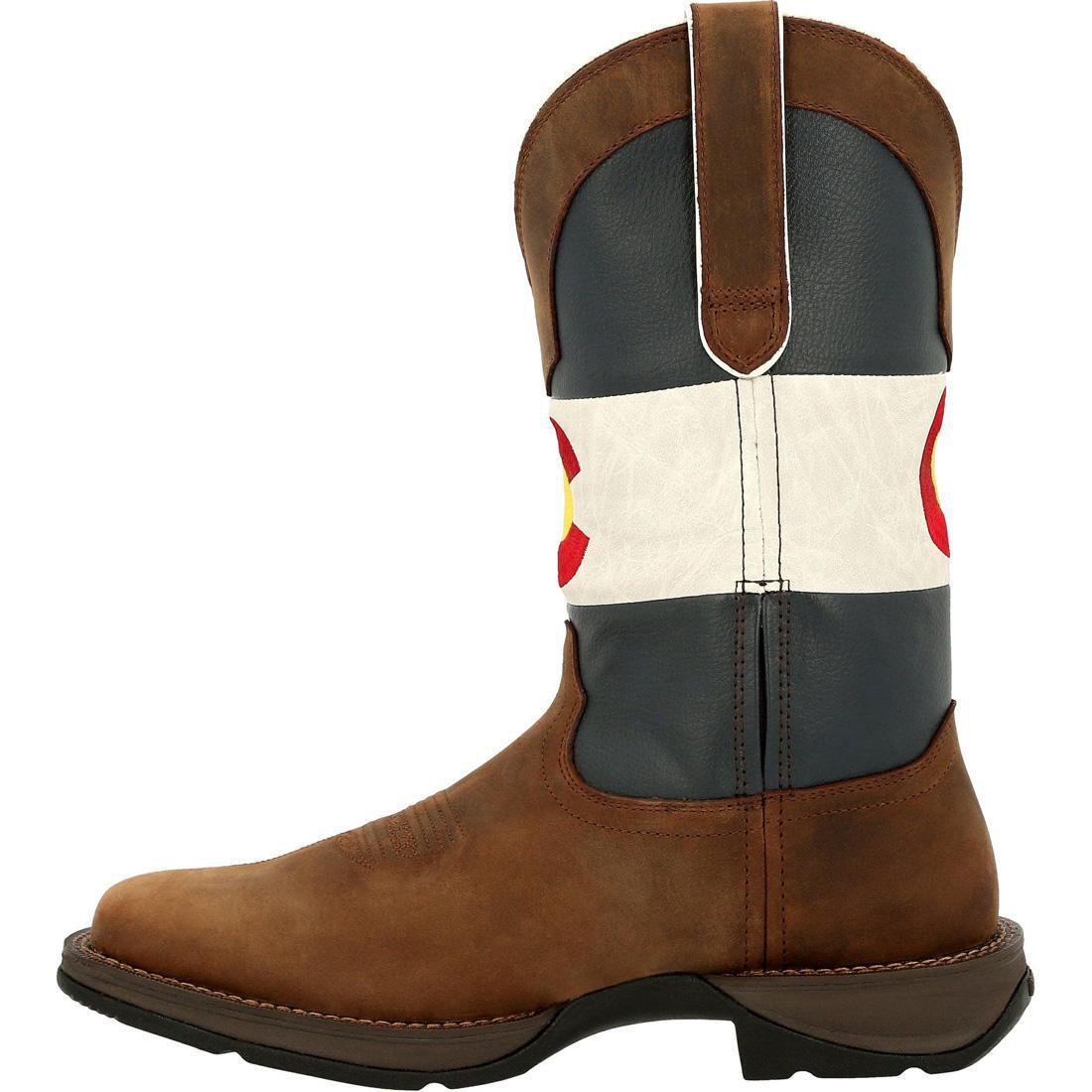 Rebel Colorado Flag Western Boots for Men & Women - Stylish Cowboy Boots with State Pride - Perfect for Rodeo, Country Music Festivals & Western Fashion