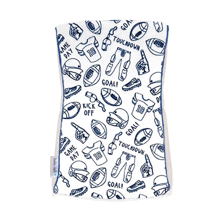 Game Day Baby Jar Burp Cloths - Soft & Absorbent for Newborns & Infants - Perfect for Feeding, Burping & Spit-Up Cleanup - Football Themed Gift for New Parents