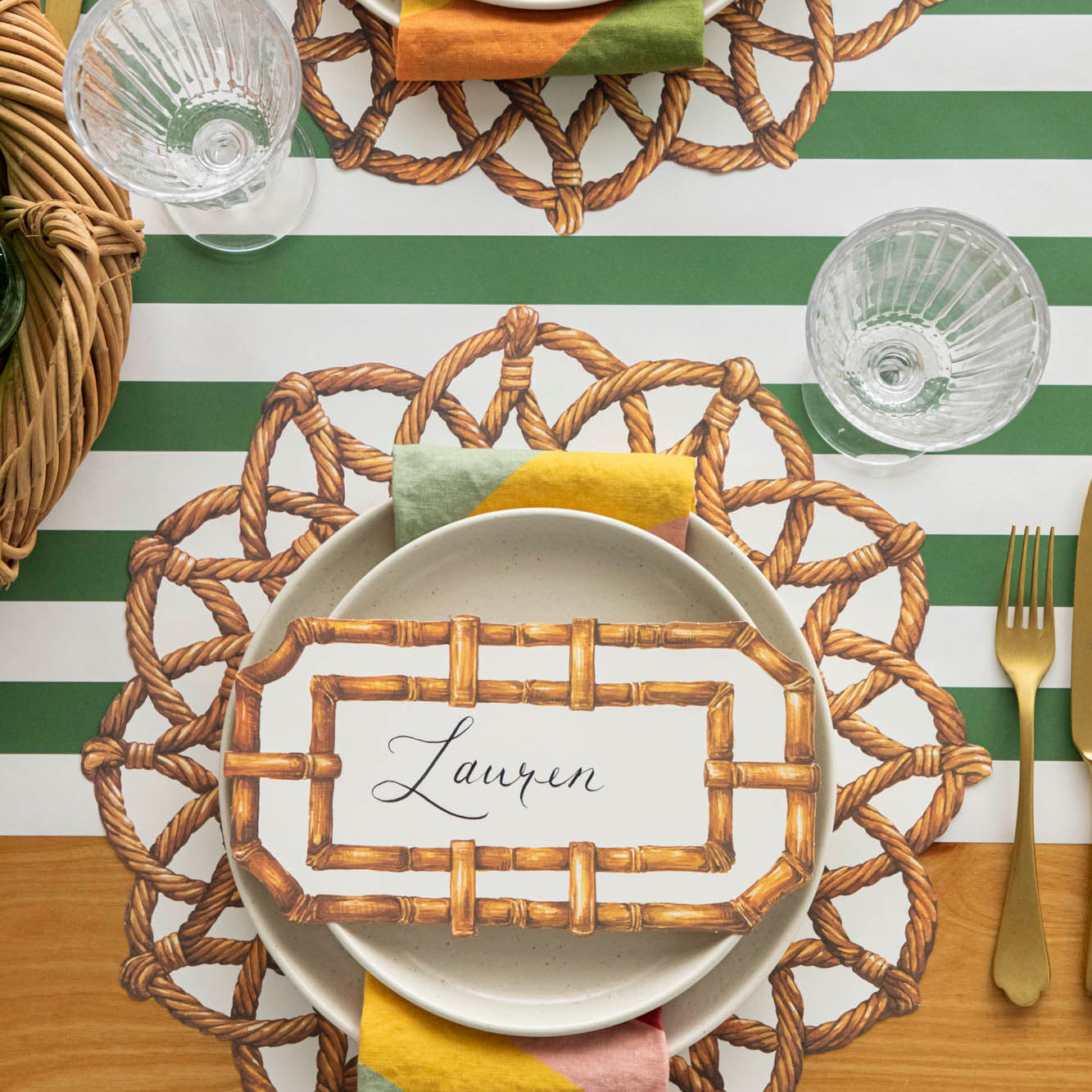 Eco-Friendly Rattan Weave Placemats Set of 4 - Natural Fiber Table Mats for Dining, Kitchen, and Outdoor Picnic Use