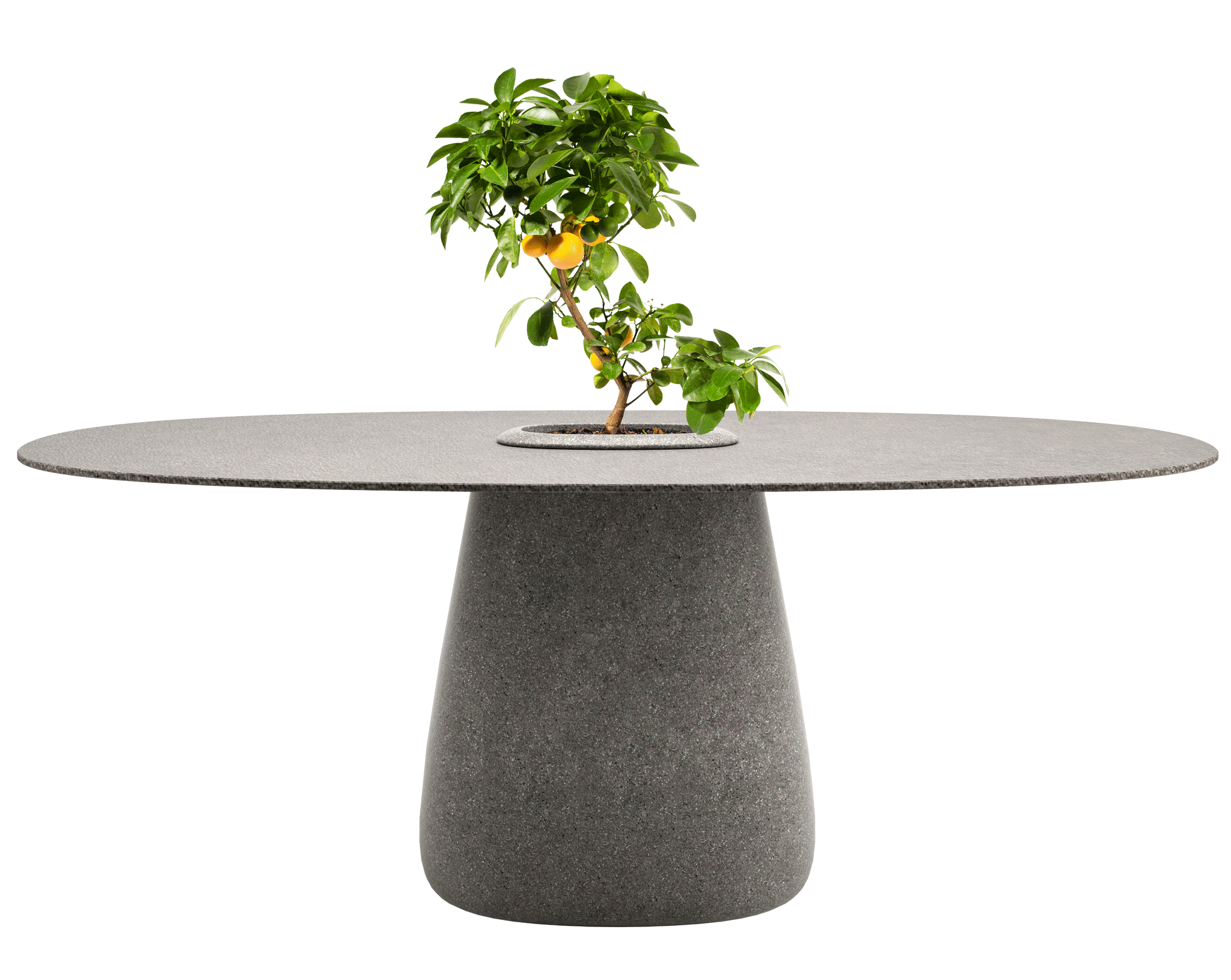 Qeeboo Cobble Dining Table with Durable Stoneware Top - Modern Kitchen & Dining Room Furniture for Home Decor