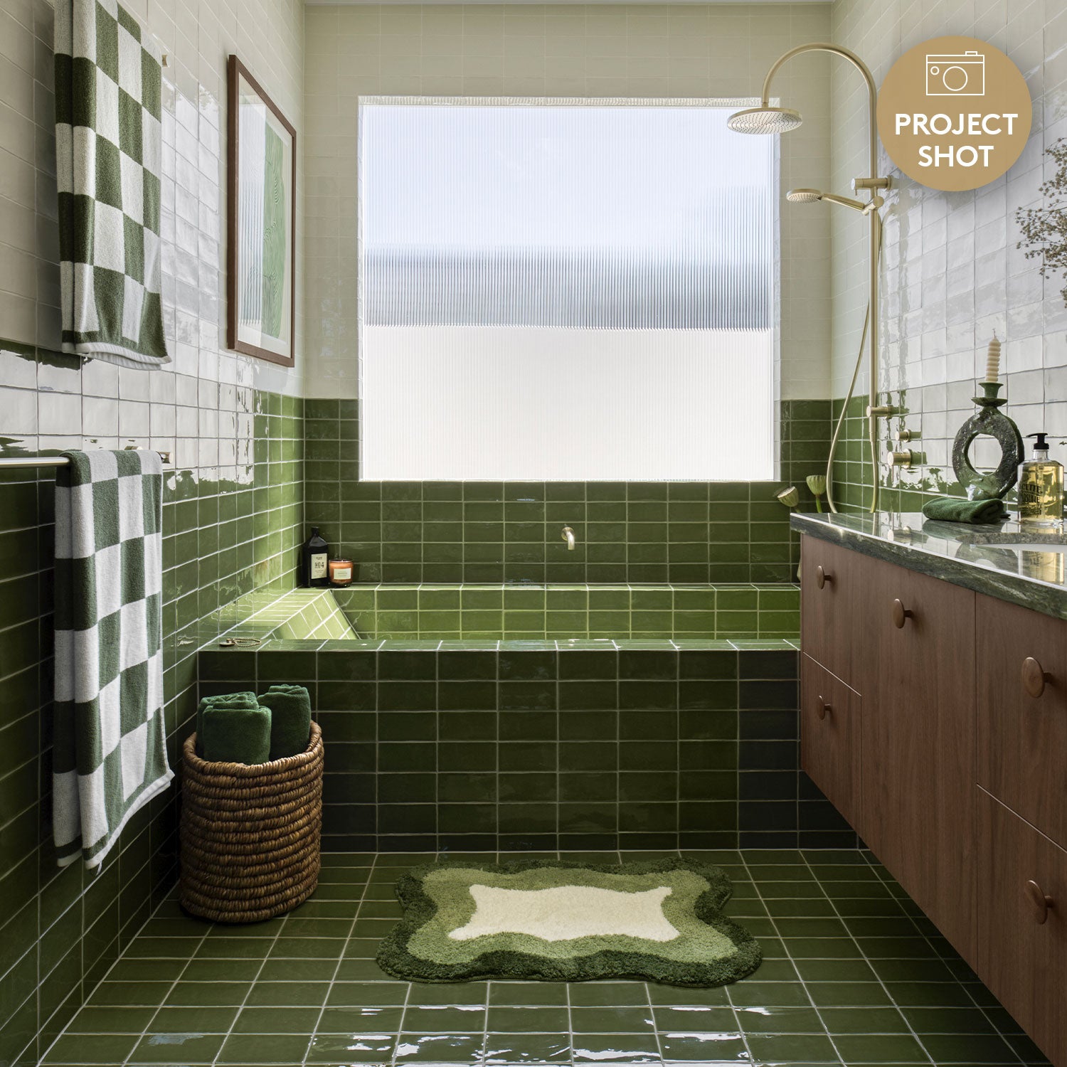 Manhattan Avocado 75x300 Gloss Subway Tile - Premium Ceramic Wall Tile for Kitchen Backsplash, Bathroom & Shower - Easy to Clean & Stain Resistant