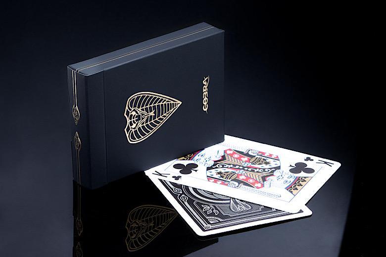 Premium COBRA Black Edition Playing Cards - High-Quality Poker Cards for Magic Tricks, Cardistry & Casino Games - Perfect for Professional Magicians & Card Players