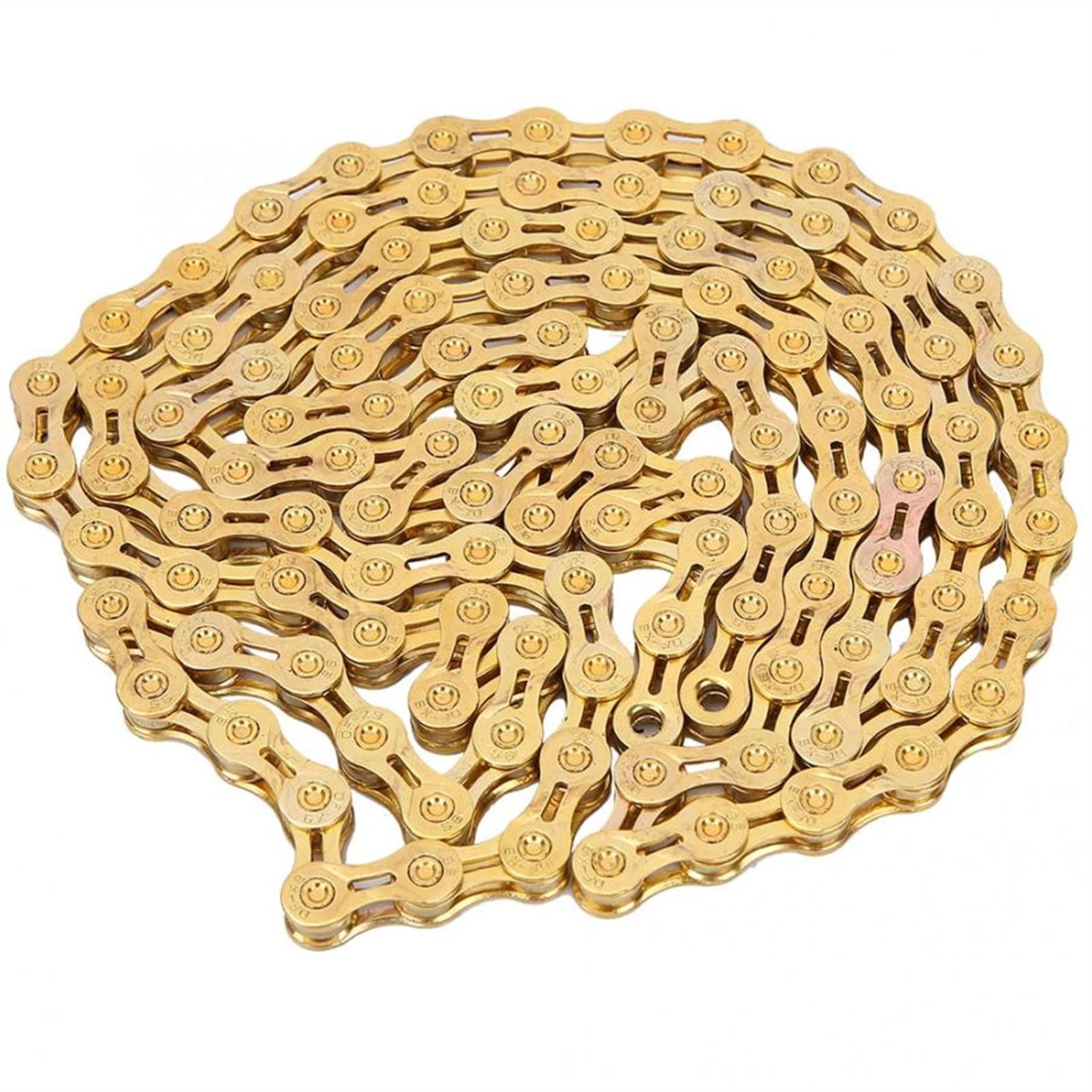 Ultralight 9-Speed Hollow Bike Chain - Durable Replacement Chain for Road & Mountain Bikes | High-Performance Bicycle Accessories for Smooth Riding & Racing