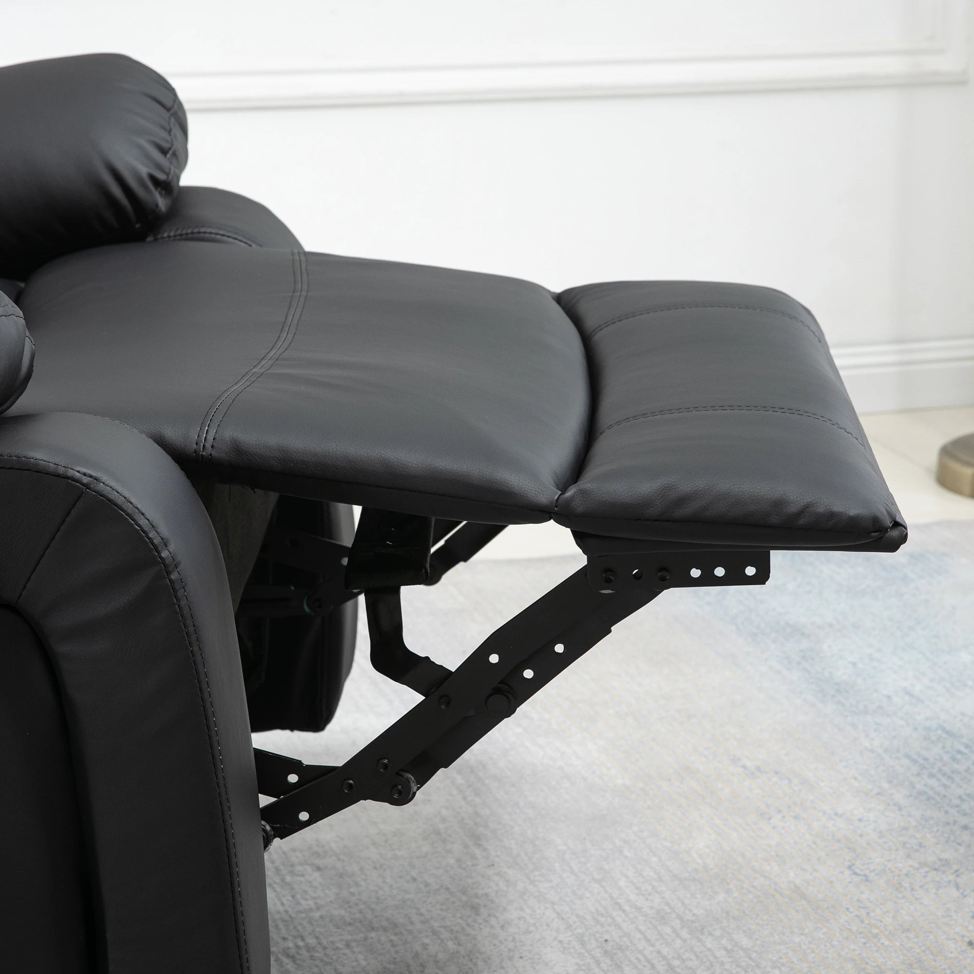 Premium Faux Leather Vibration Massage Reclining Swivel Chair - 3 Color Options for Home, Office & Gaming Relaxation